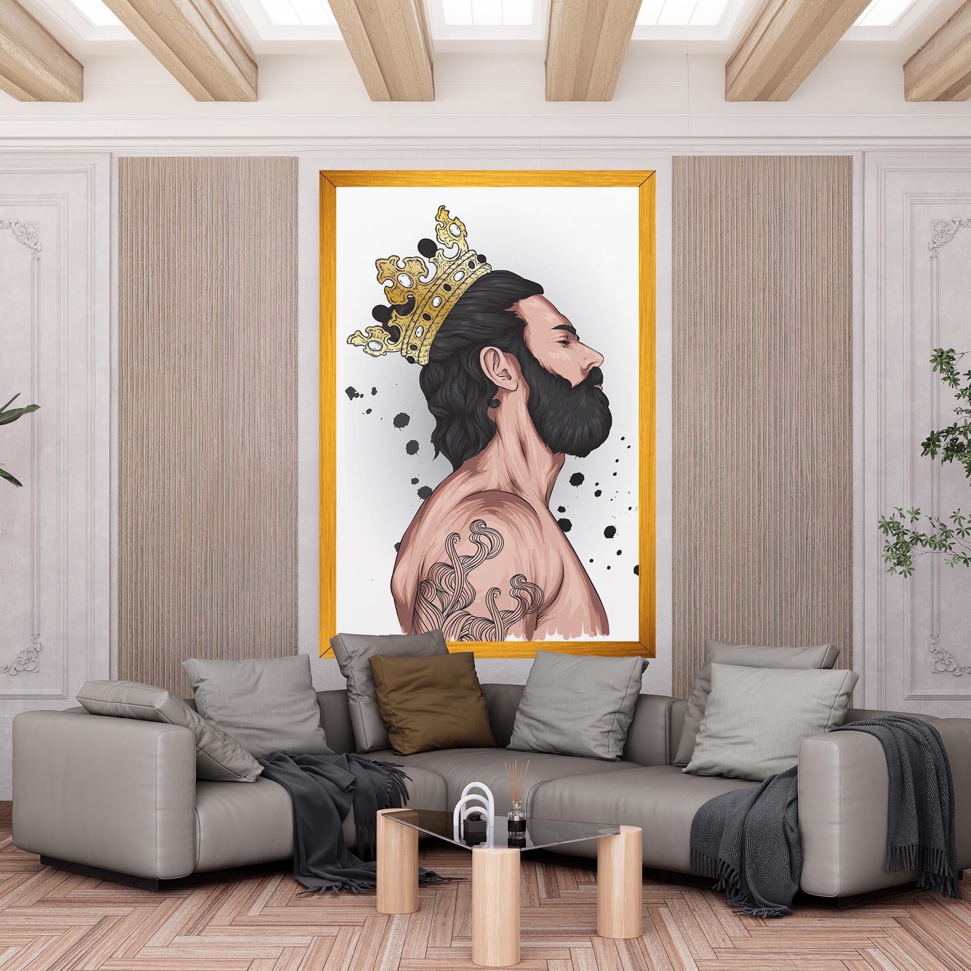 Leinwandbild Male With Crown mockup 6