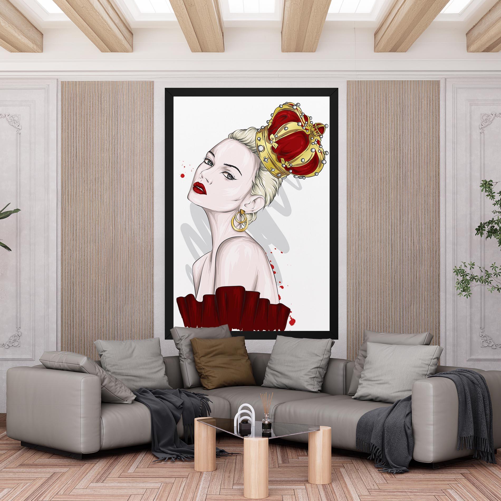 Leinwandbild Big Red Crown mockup 6