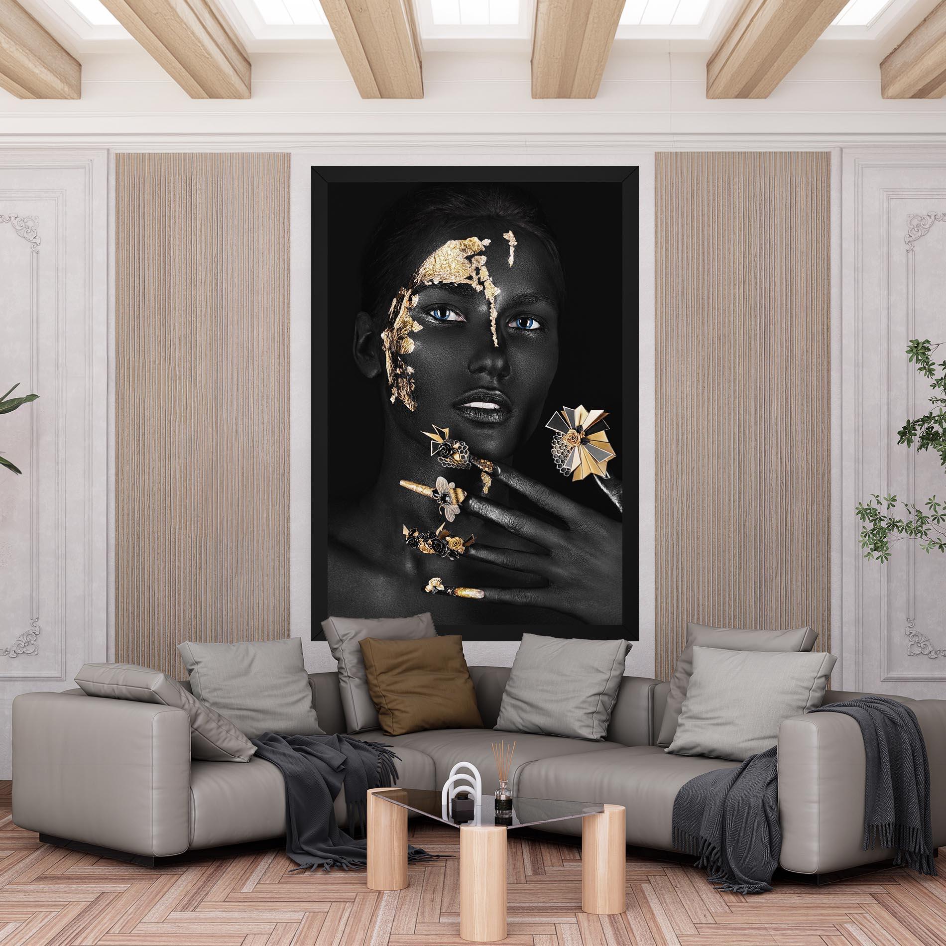 Leinwandbild Black Art Makeup mockup 6