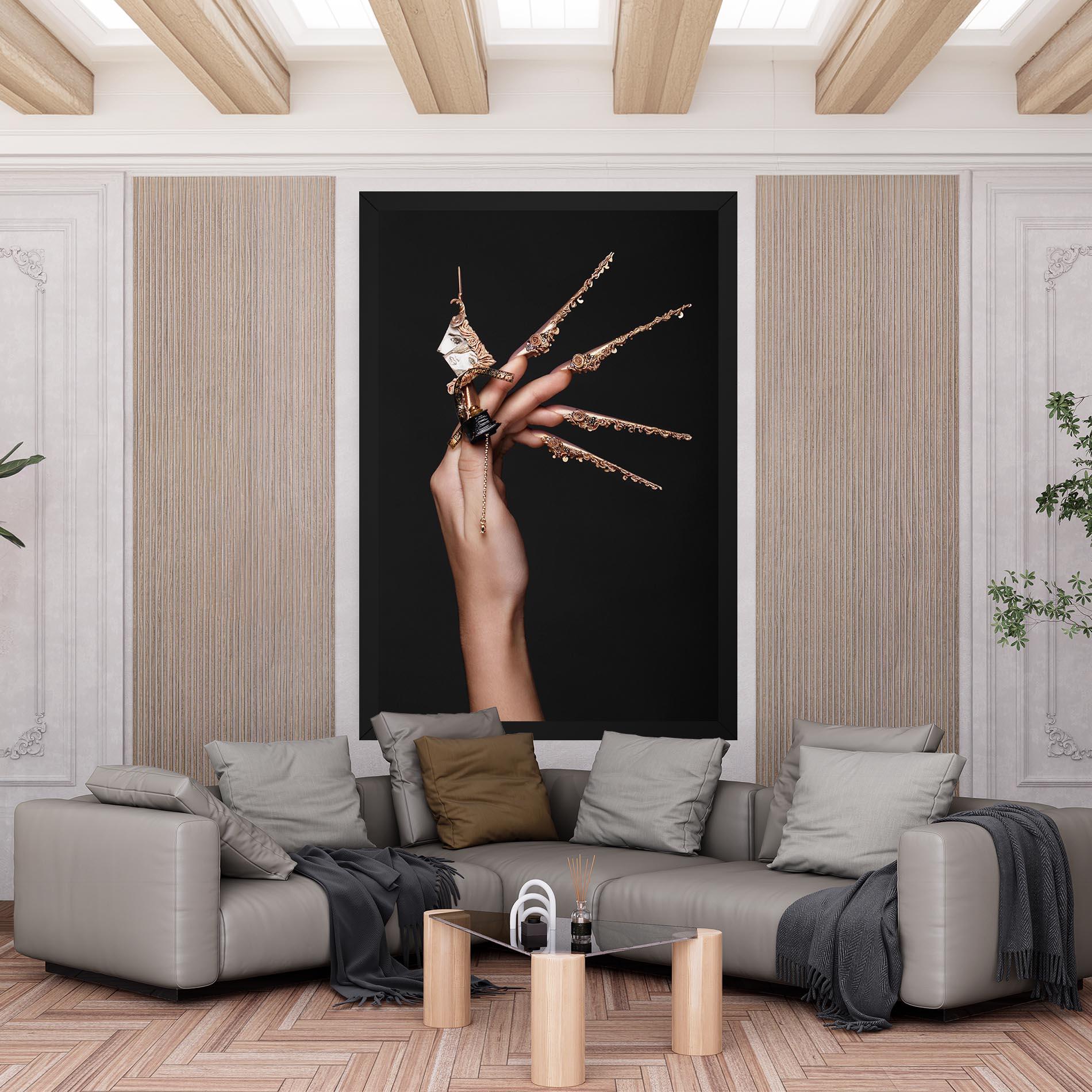 Leinwandbild Creative Design Nails mockup 6