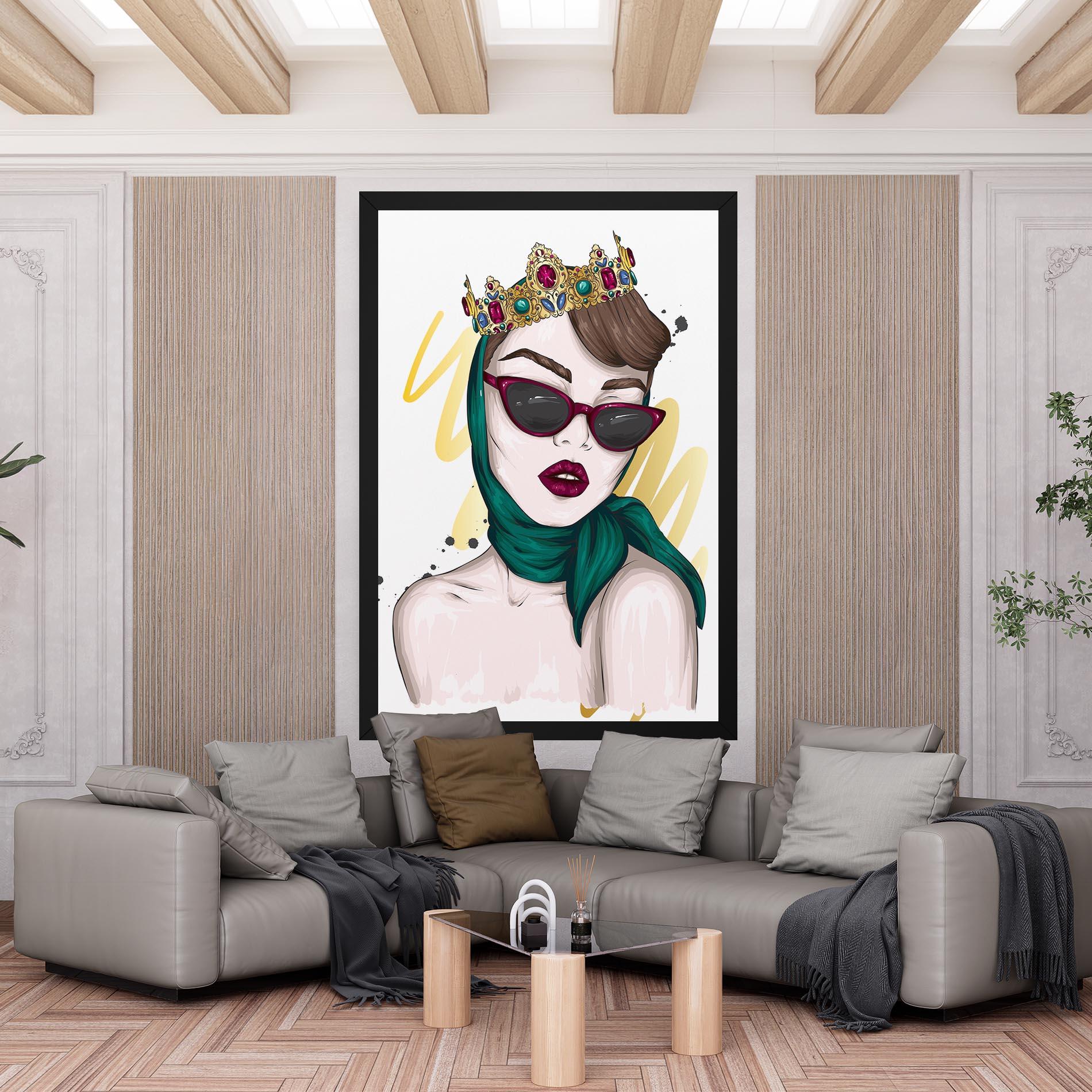 Leinwandbild Diva Crown mockup 6