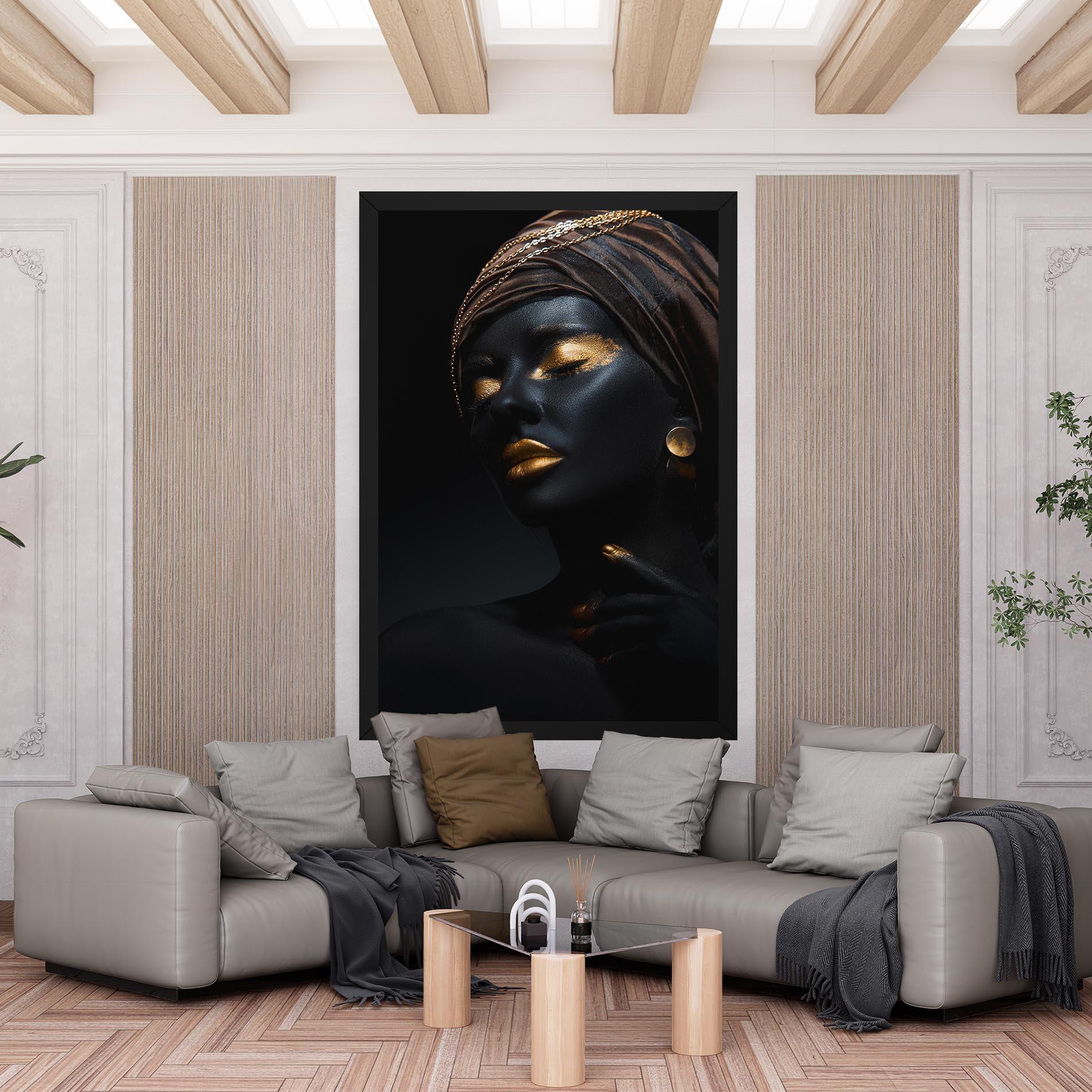 Leinwandbild Gold Accessory And Makeup mockup 6