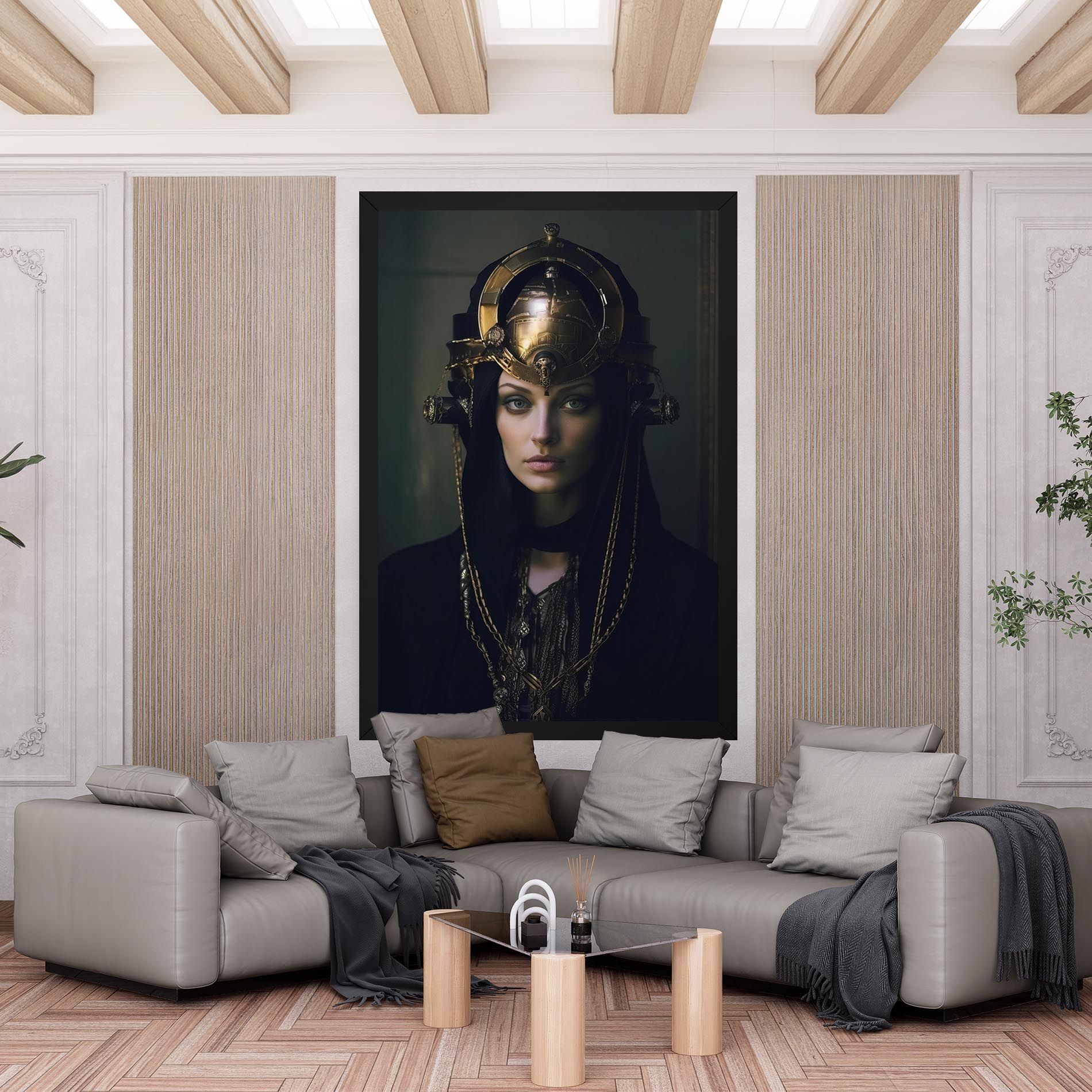 Gold Headpiece mockup 6