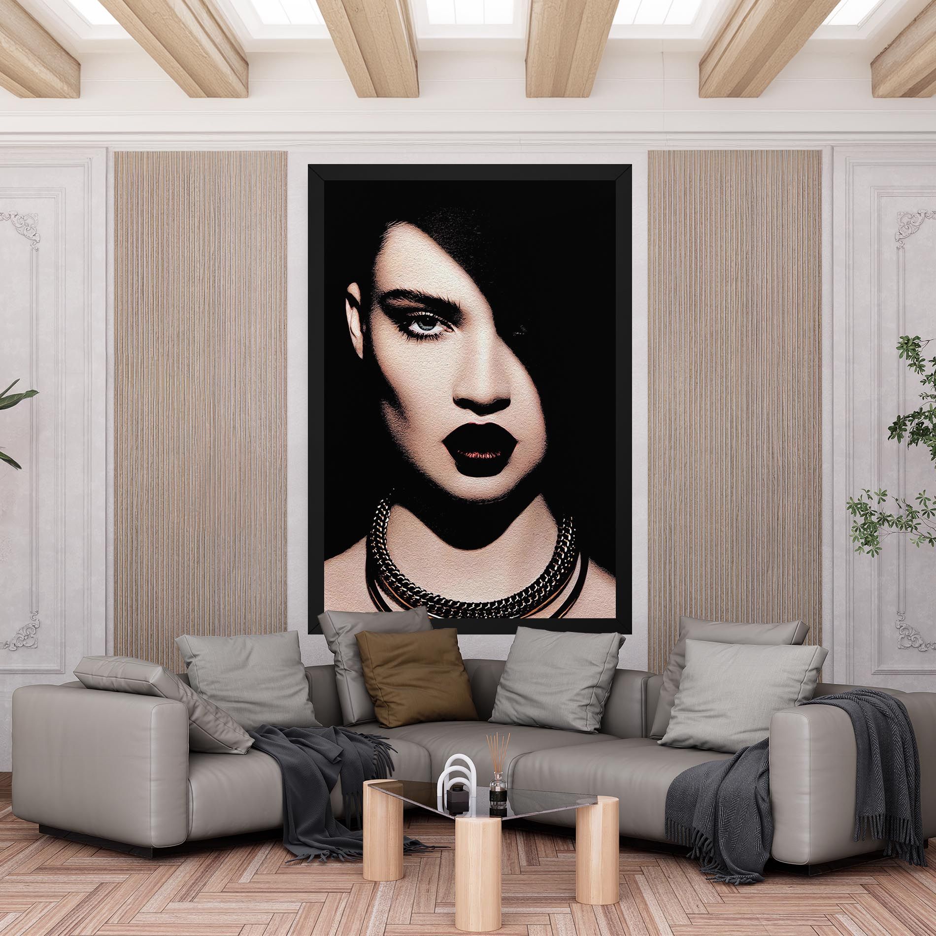 Gold Necklace mockup 6