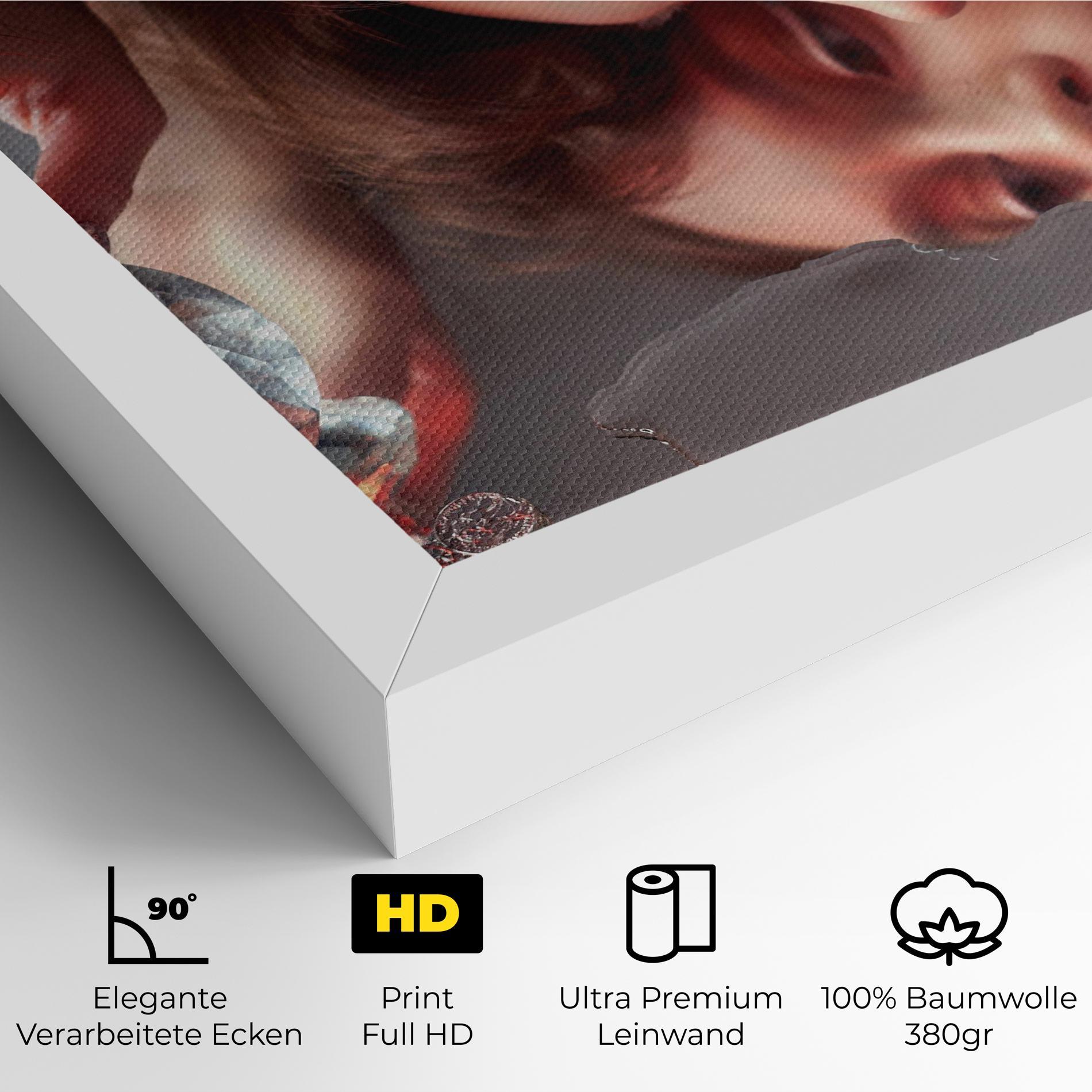 Leinwandbild Big Diamond Hand mockup 4