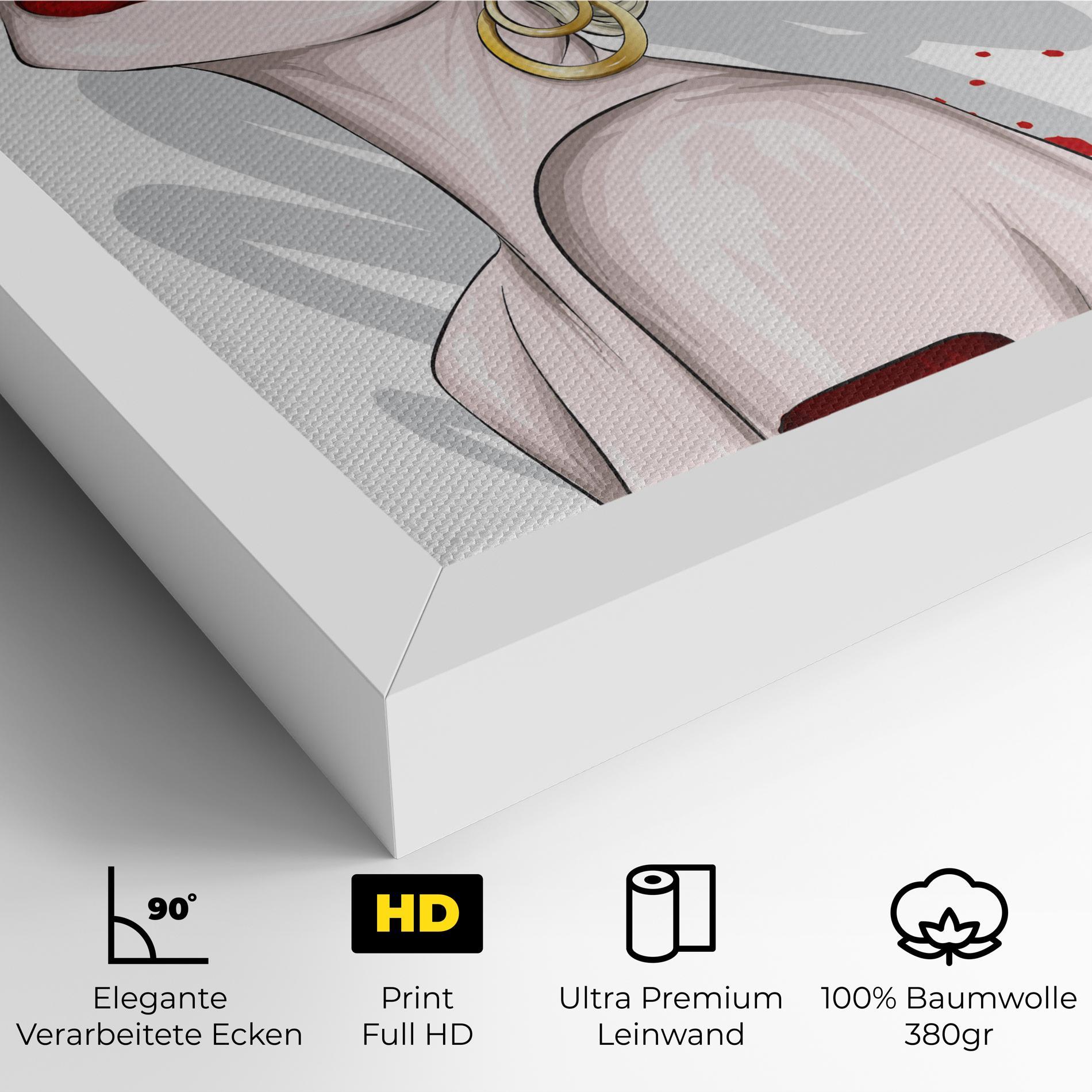 Leinwandbild Big Red Crown mockup 4