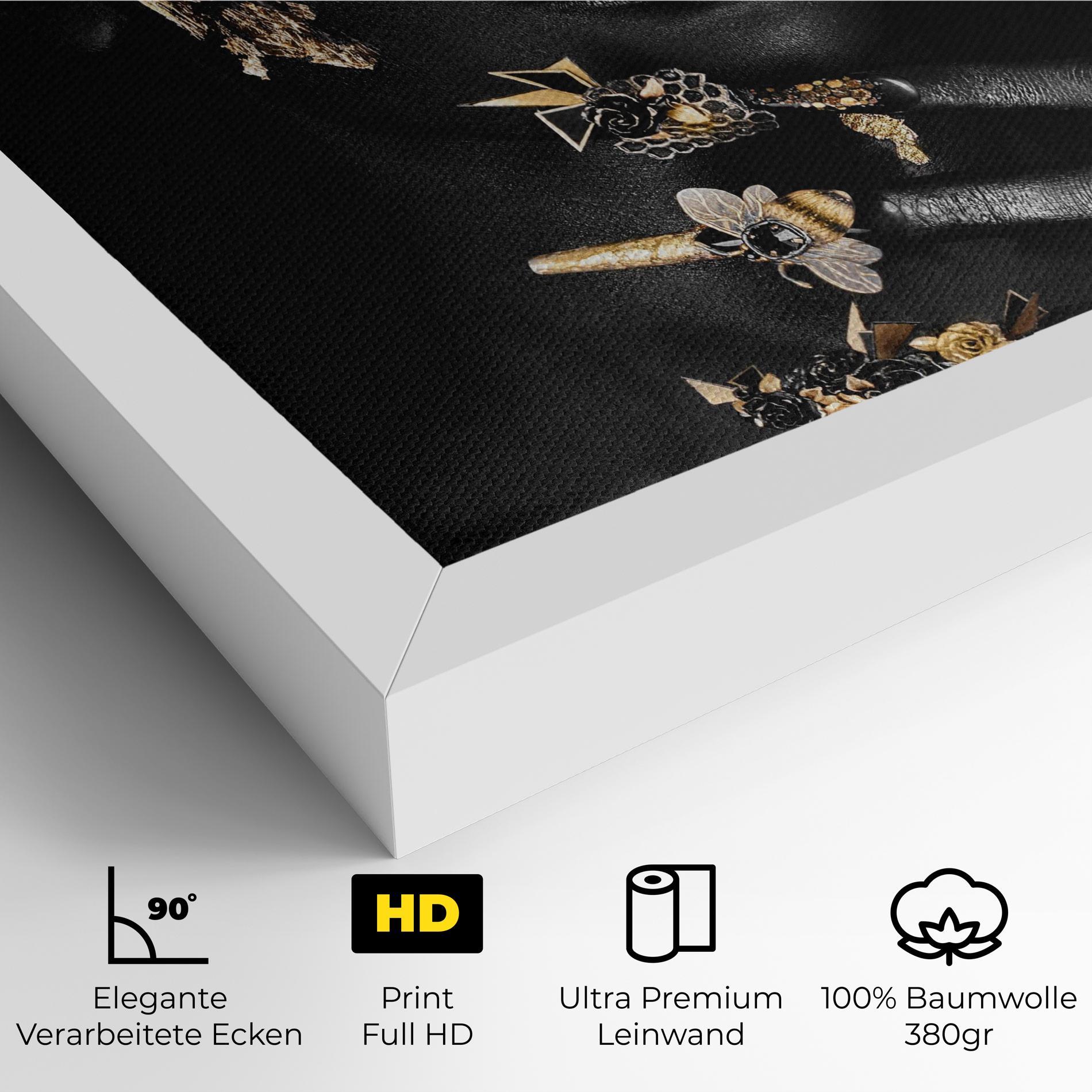 Leinwandbild Black Art Makeup mockup 4