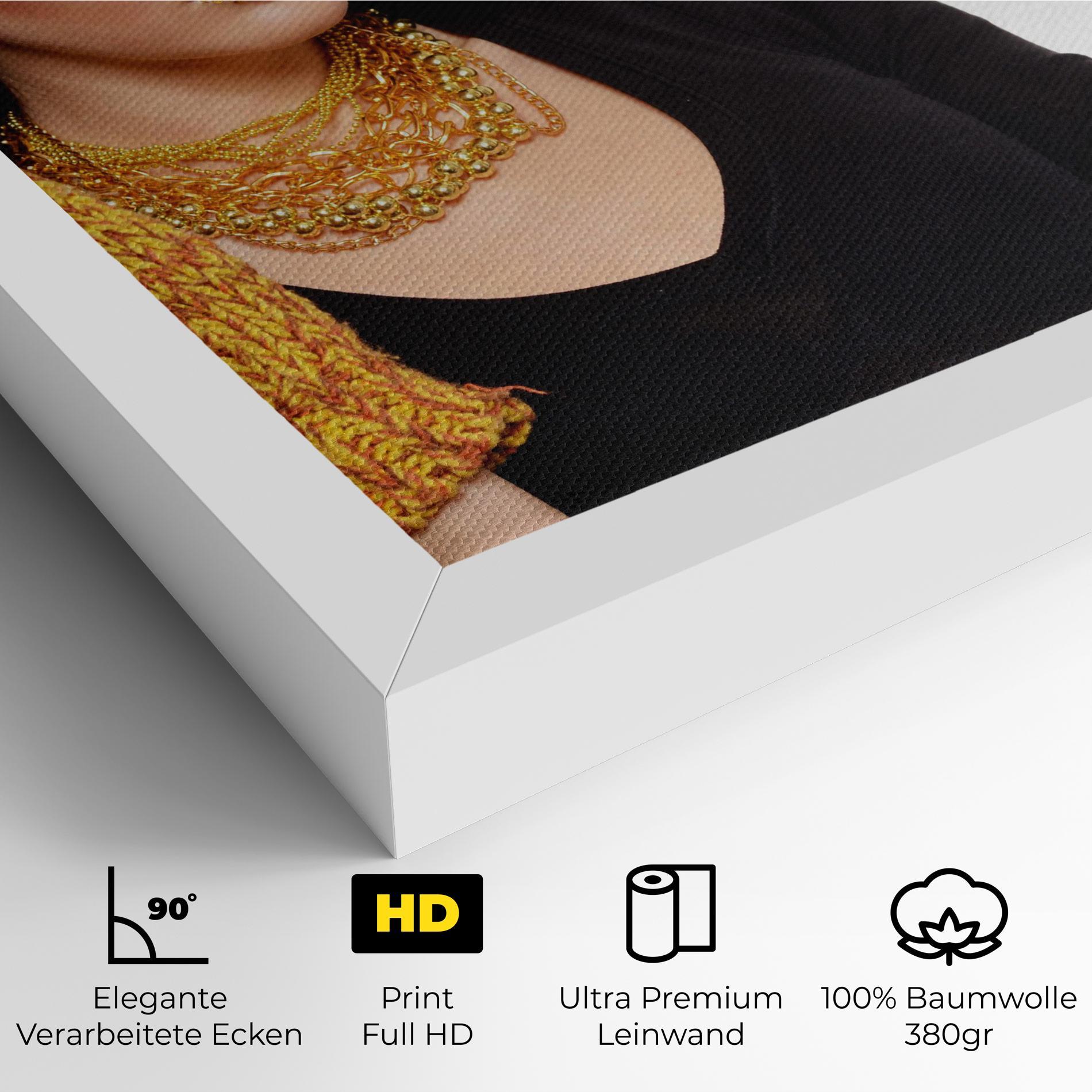 Leinwandbild Gold Accessories mockup 4