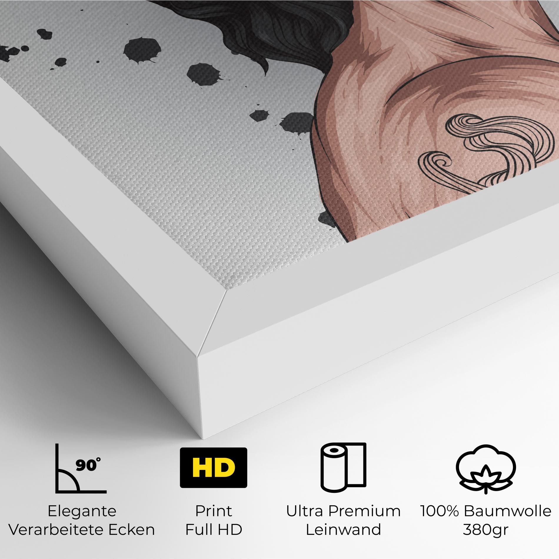 Leinwandbild Male With Crown mockup 4