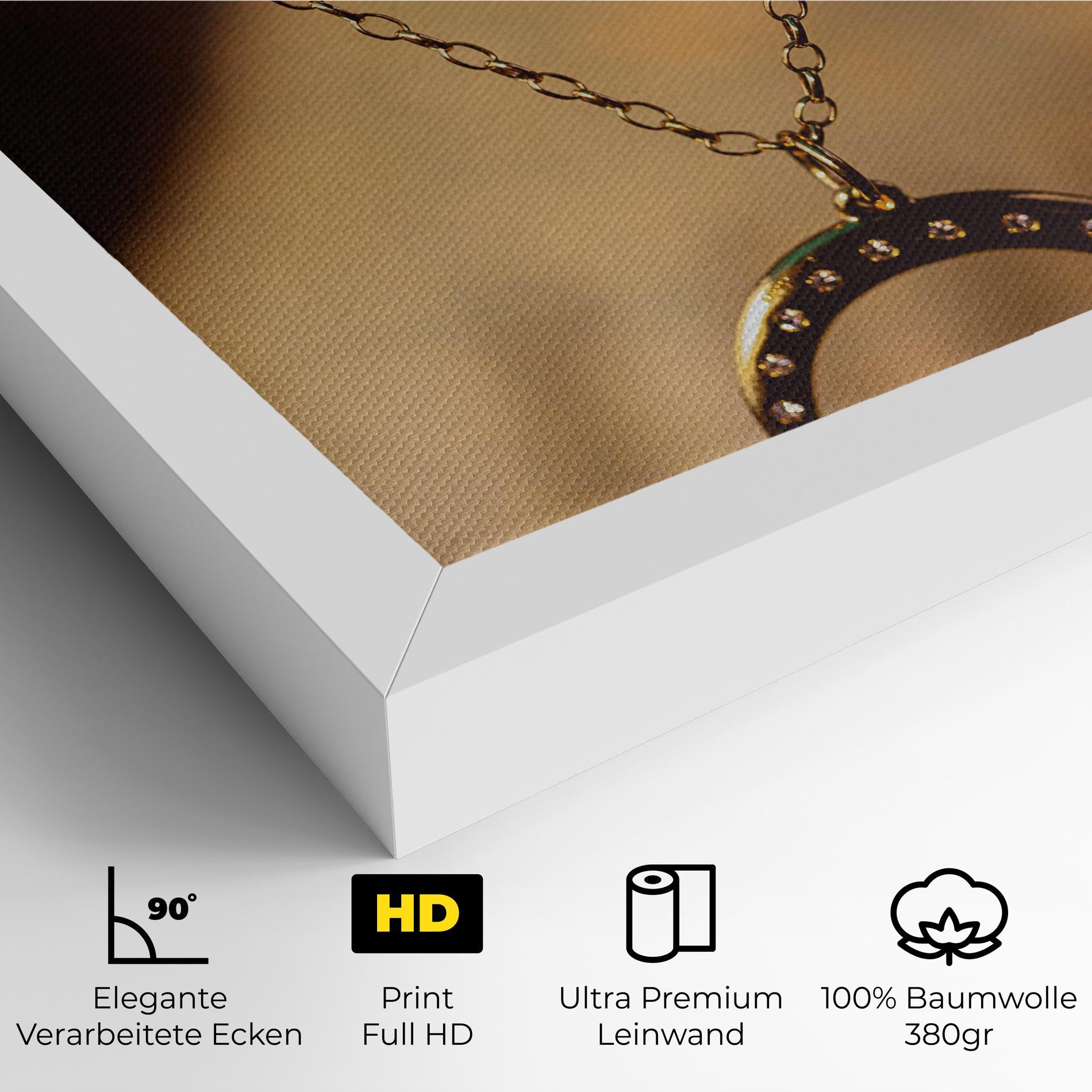 Leinwandbild Moon Blue Necklace mockup 4