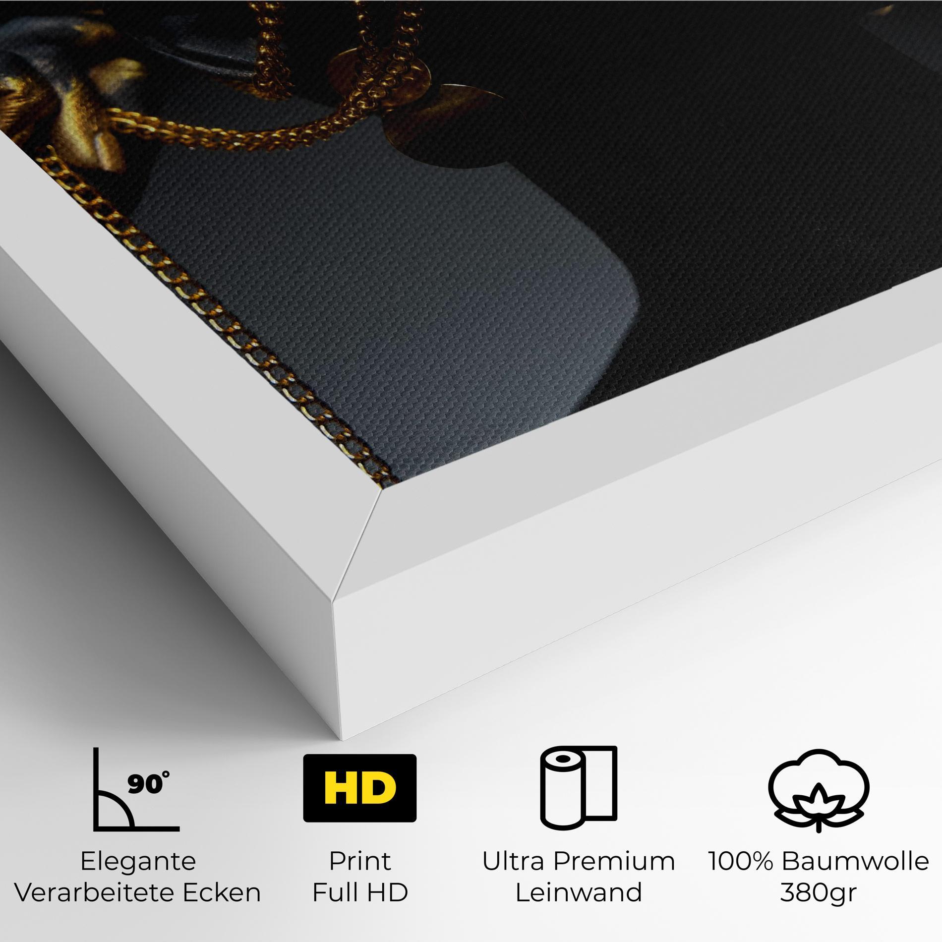 Leinwandbild Pretty Gold Chain mockup 4