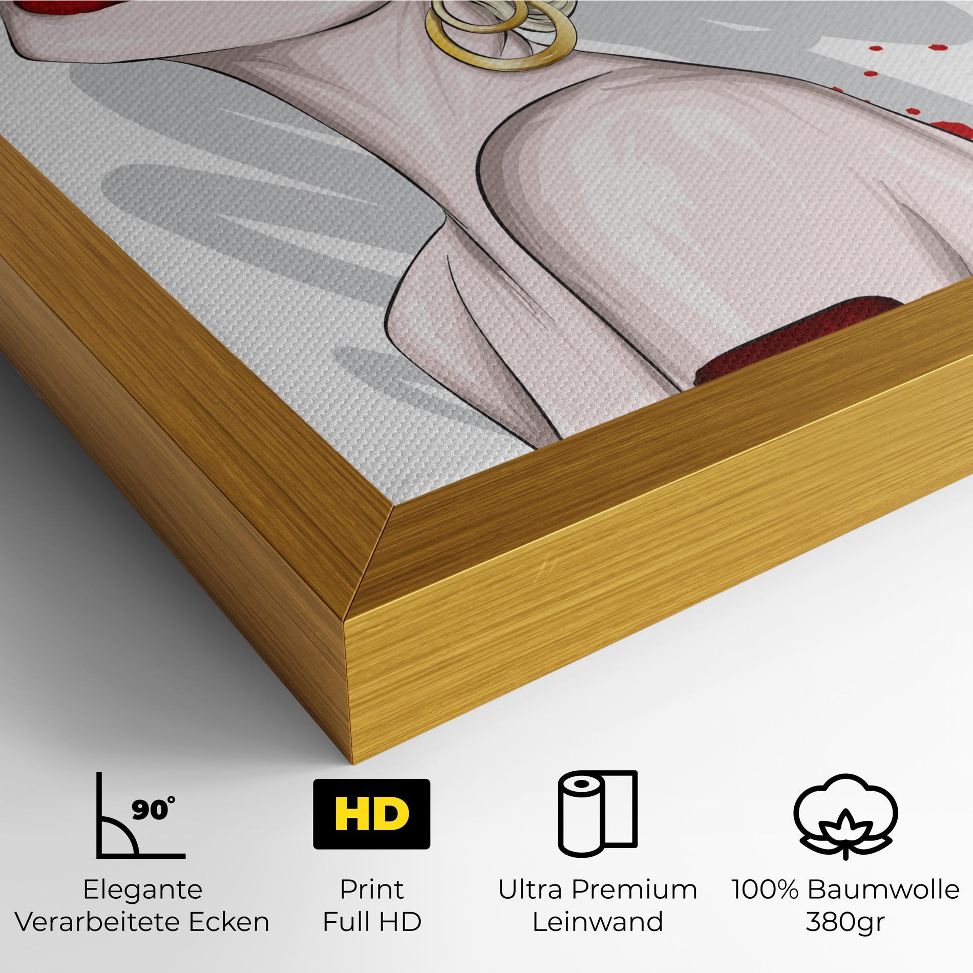 Leinwandbild Big Red Crown mockup 4