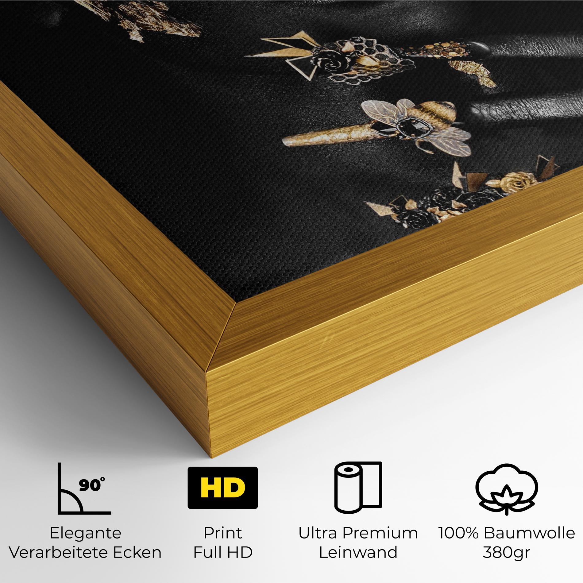 Leinwandbild Black Art Makeup mockup 4