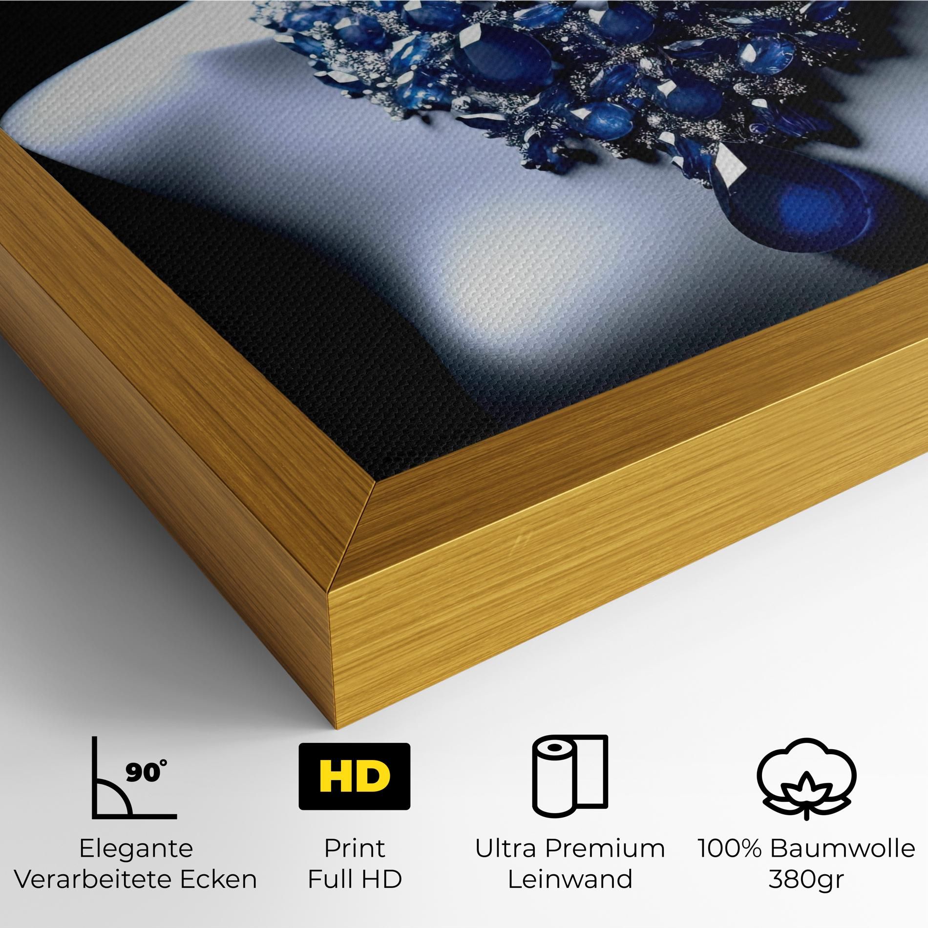 Blue Diamonds Necklace mockup 4