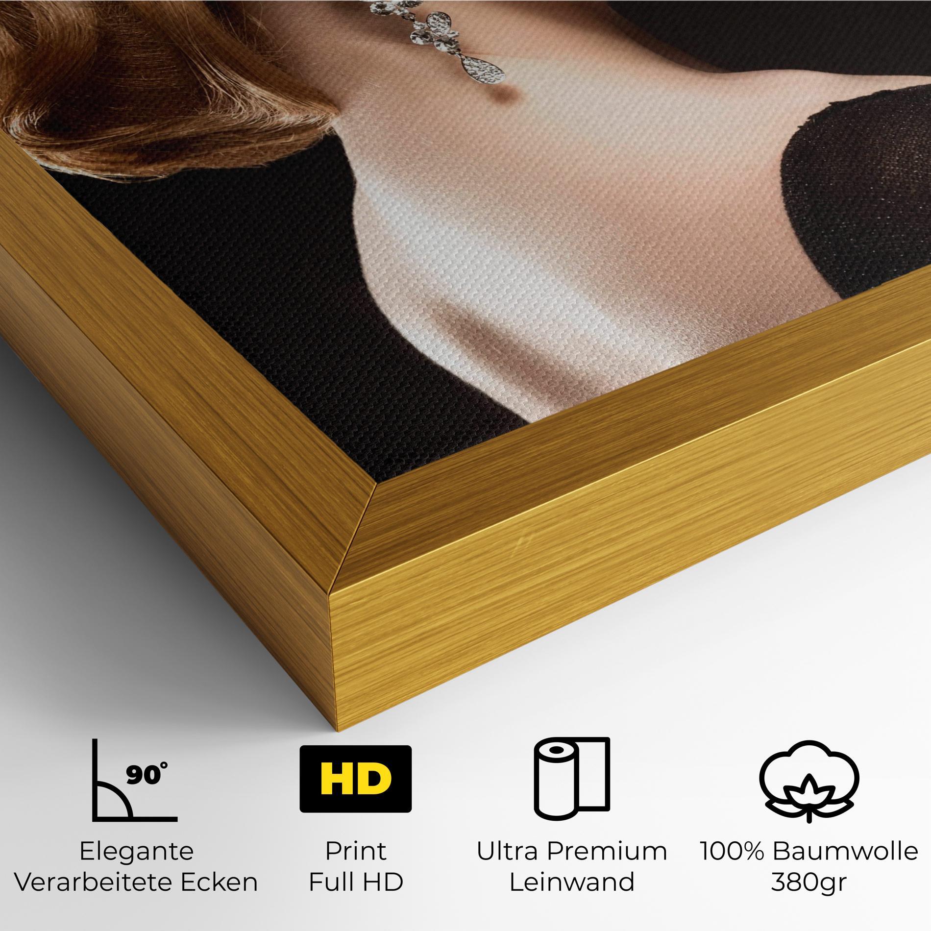 Leinwandbild Elegant Earrings mockup 4