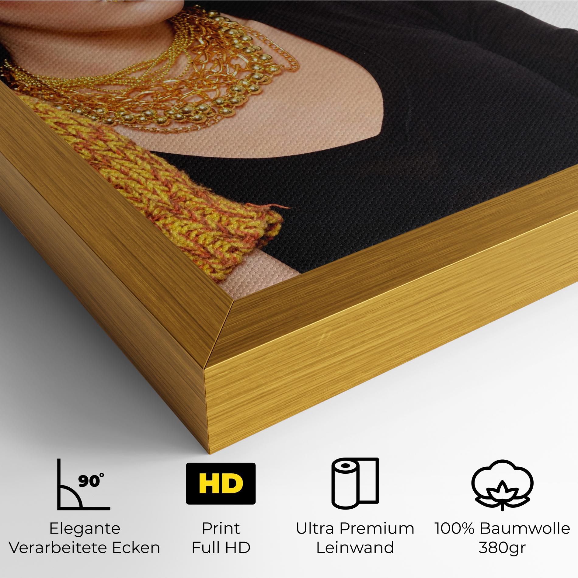 Leinwandbild Gold Accessories mockup 4