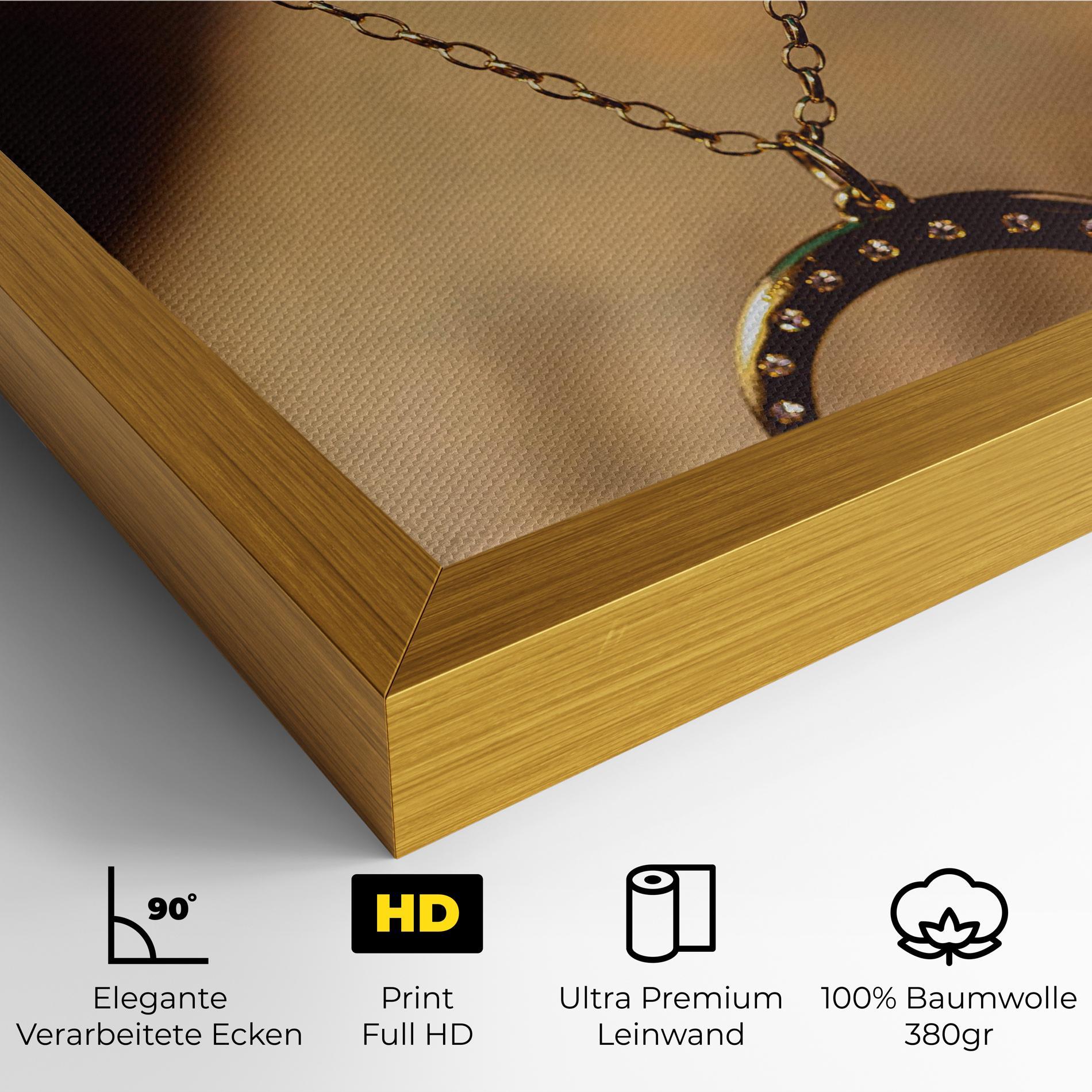 Leinwandbild Moon Blue Necklace mockup 4