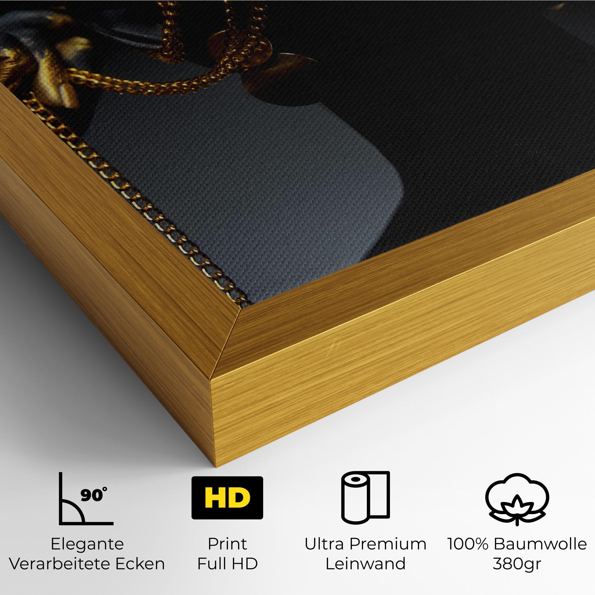 Leinwandbild Pretty Gold Chain mockup 4