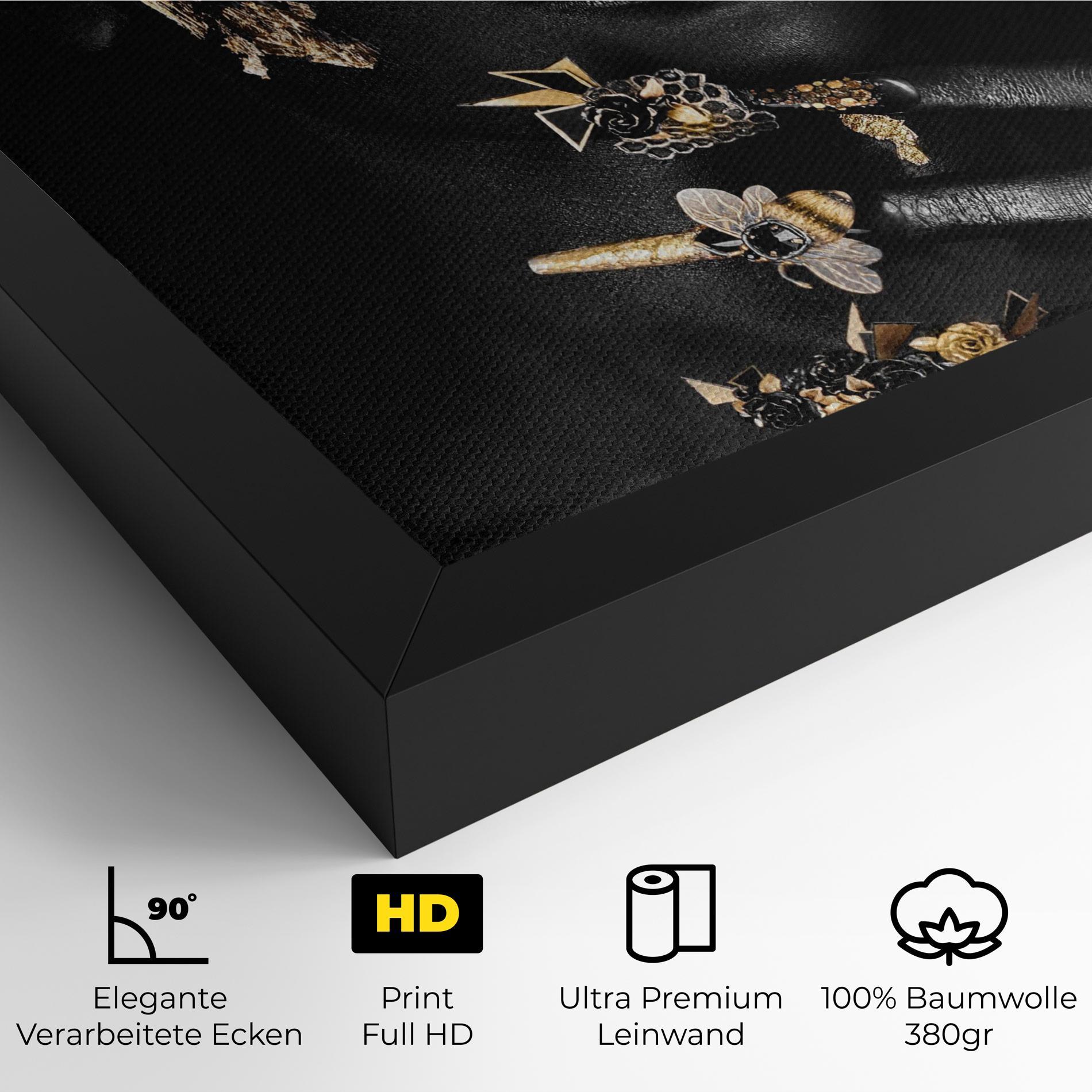 Leinwandbild Black Art Makeup mockup 4