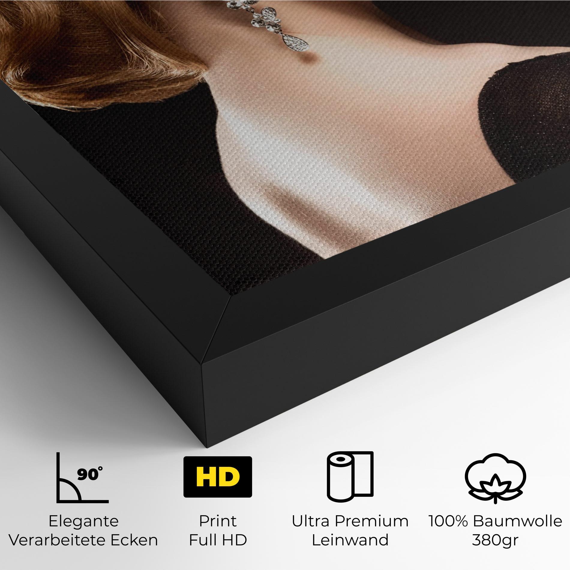 Leinwandbild Elegant Earrings mockup 4