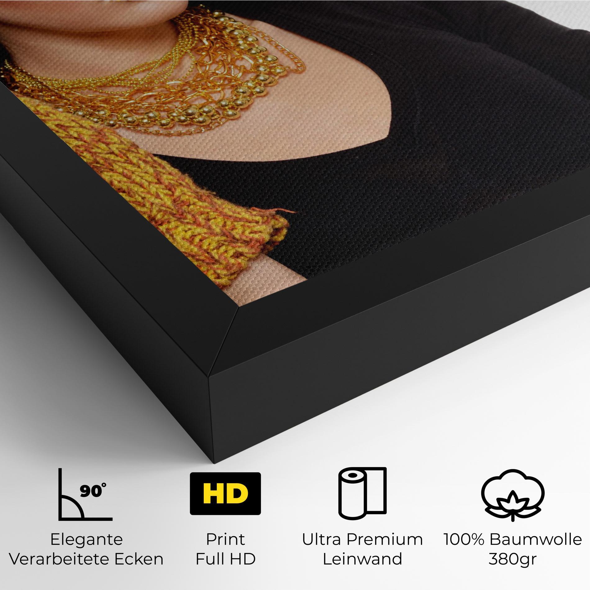 Leinwandbild Gold Accessories mockup 4