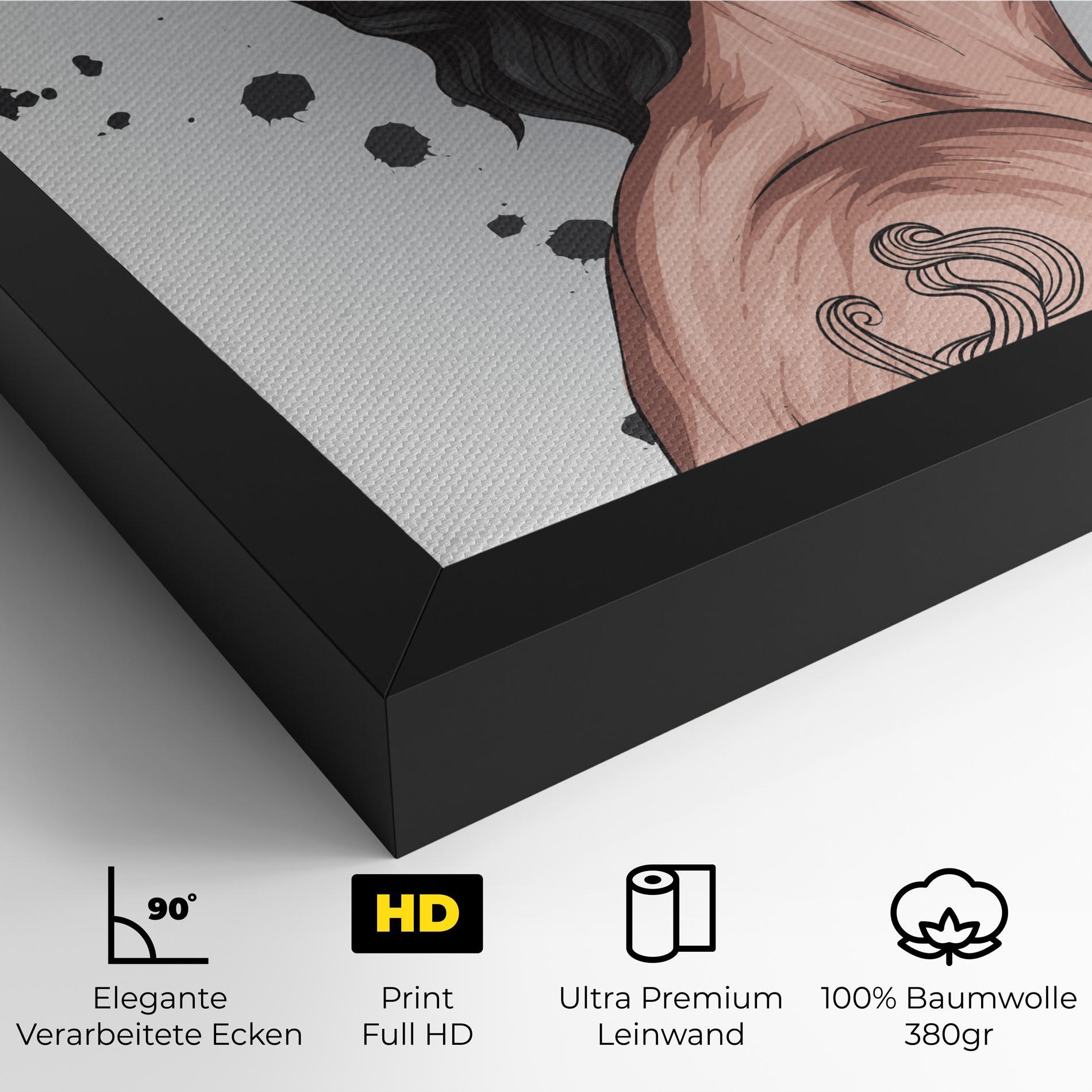 Leinwandbild Male With Crown mockup 4