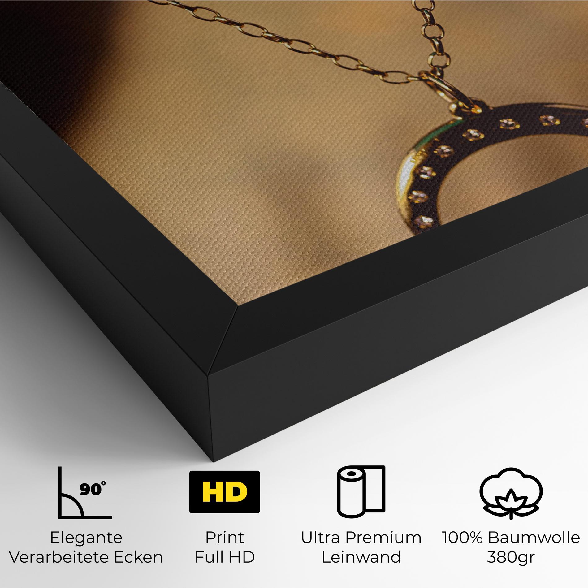 Leinwandbild Moon Blue Necklace mockup 4