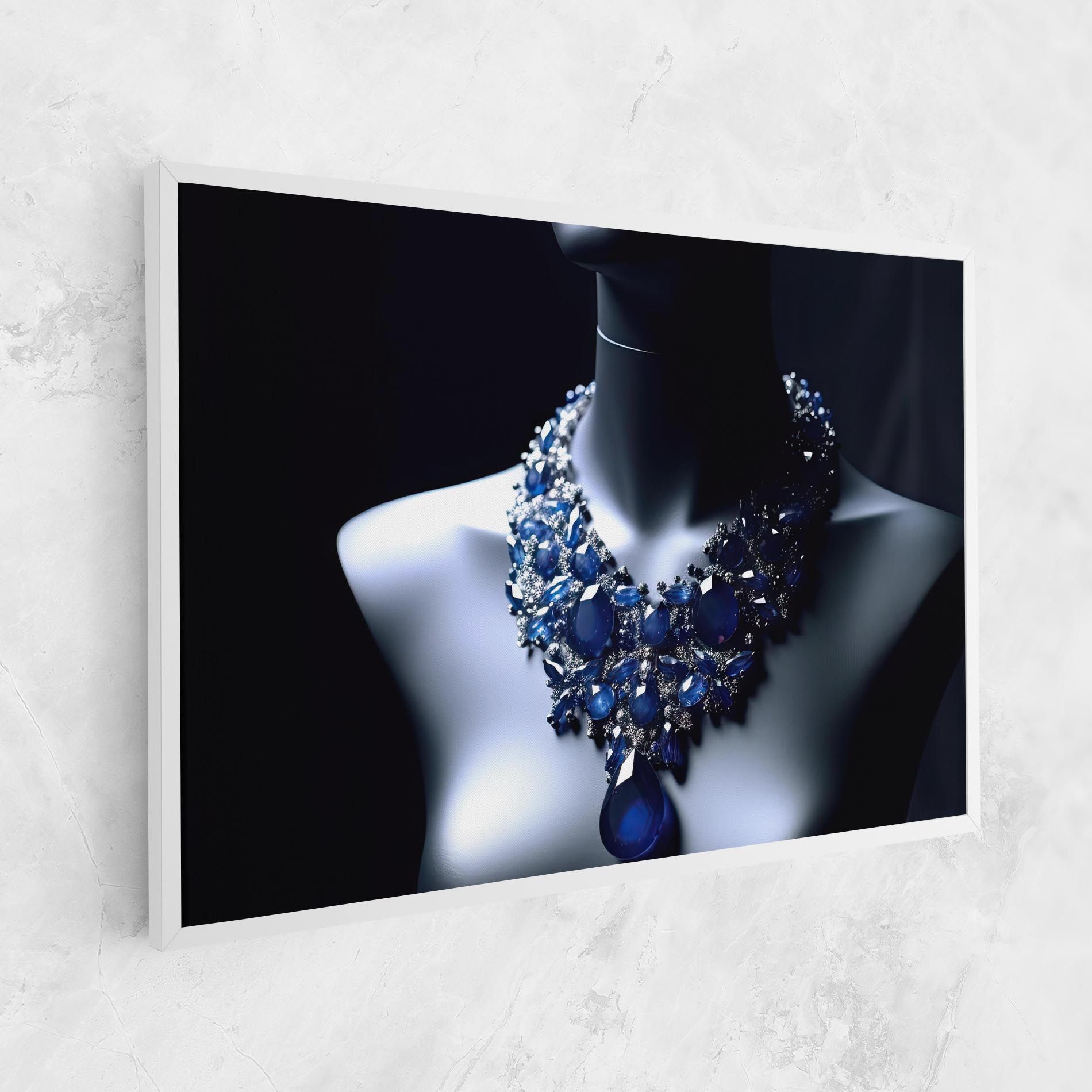 Blue Diamonds Necklace mockup 1