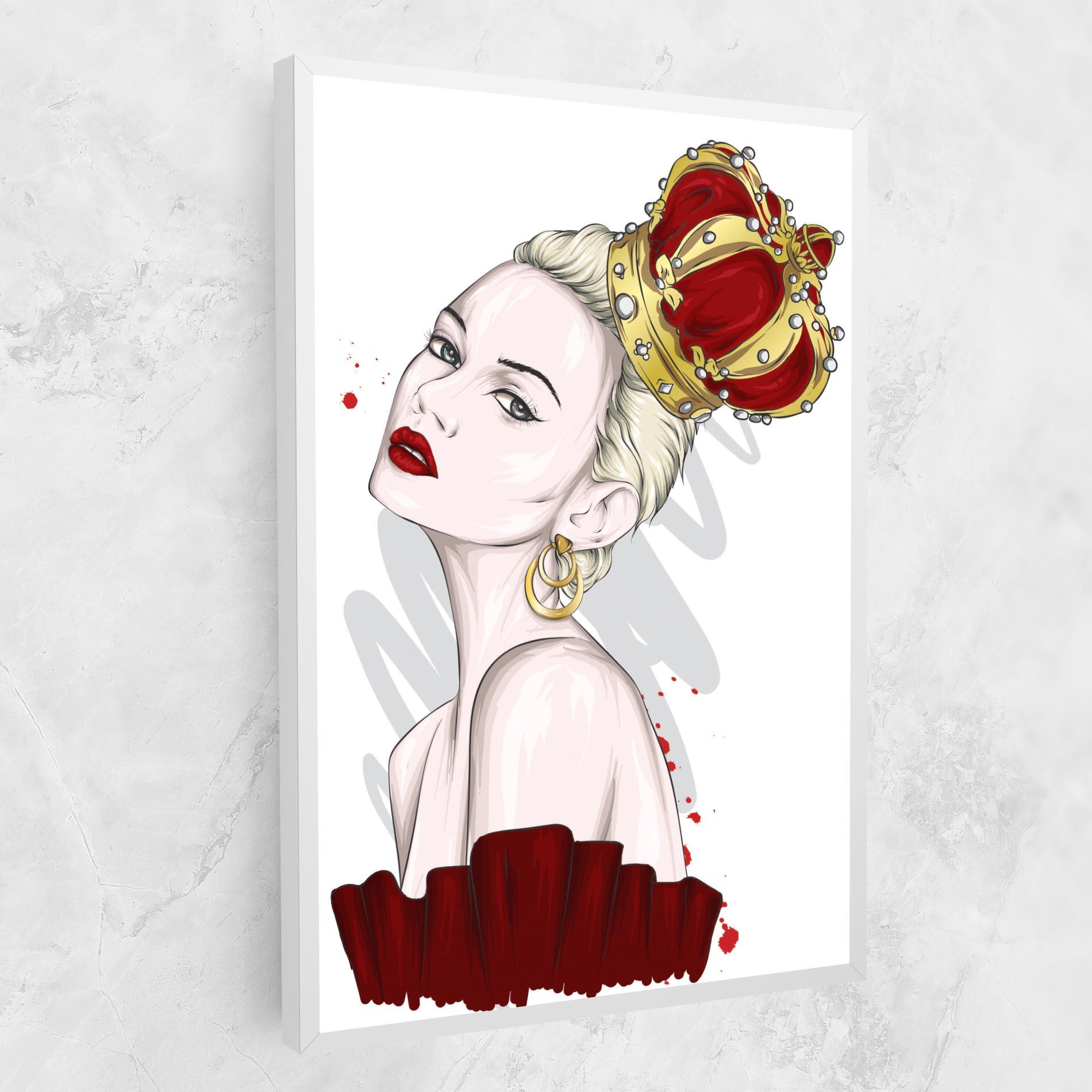 Leinwandbild Big Red Crown mockup 1