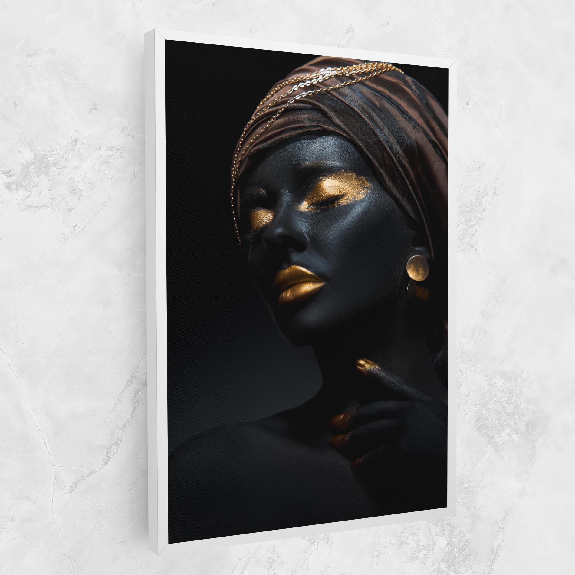 Leinwandbild Gold Accessory And Makeup mockup 1