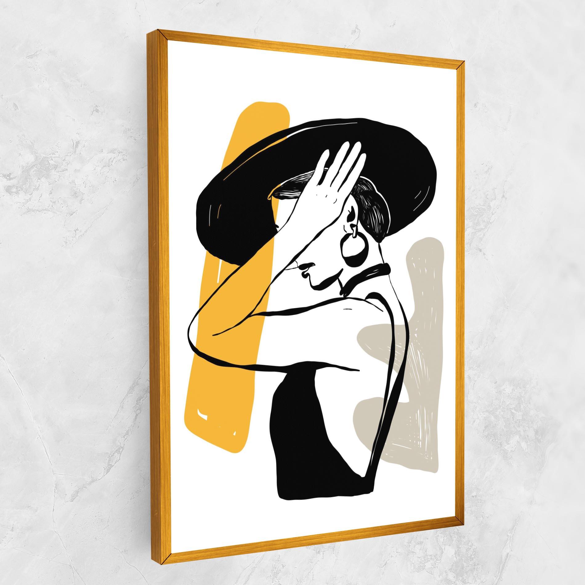 Leinwandbild Big Earring mockup 1