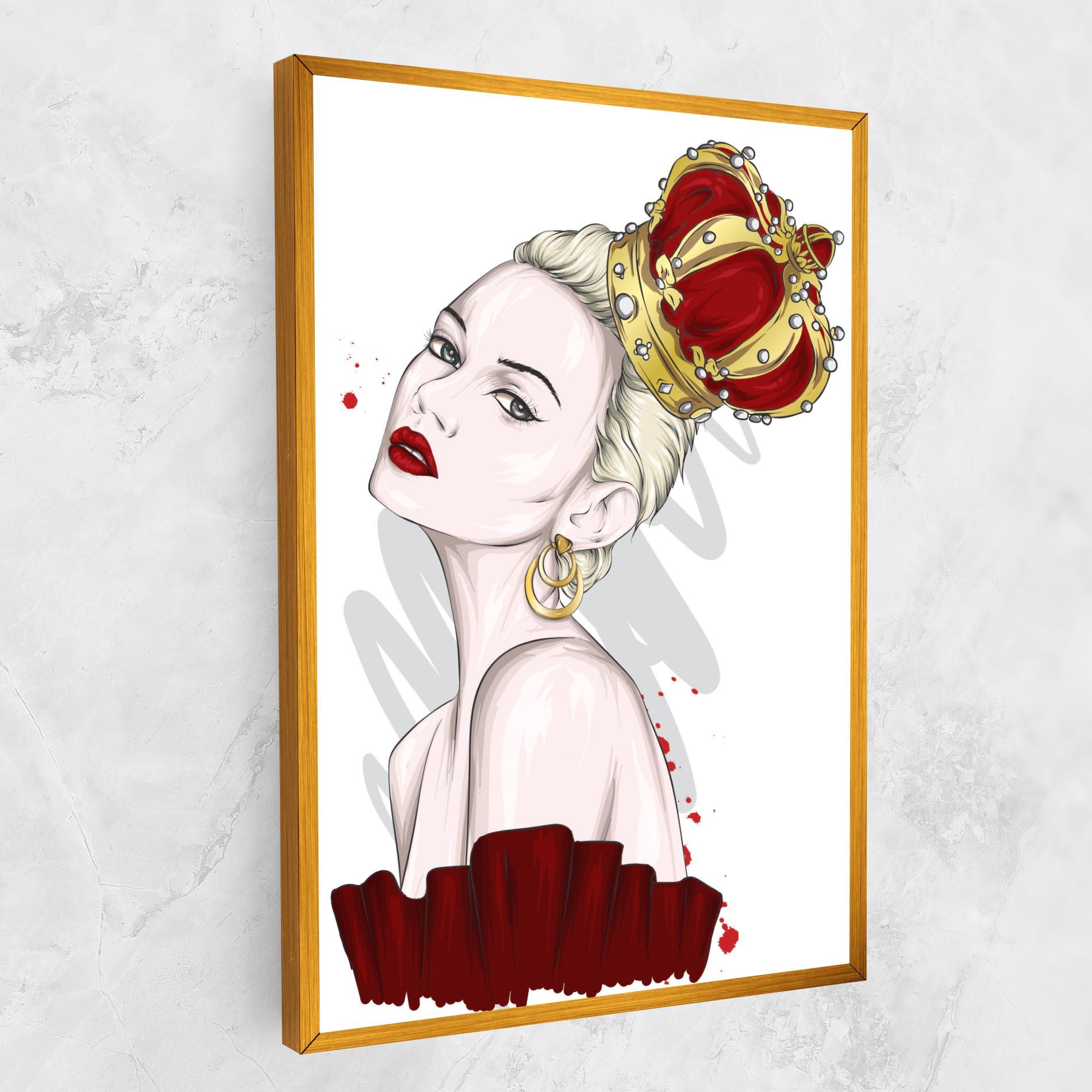 Leinwandbild Big Red Crown mockup 1