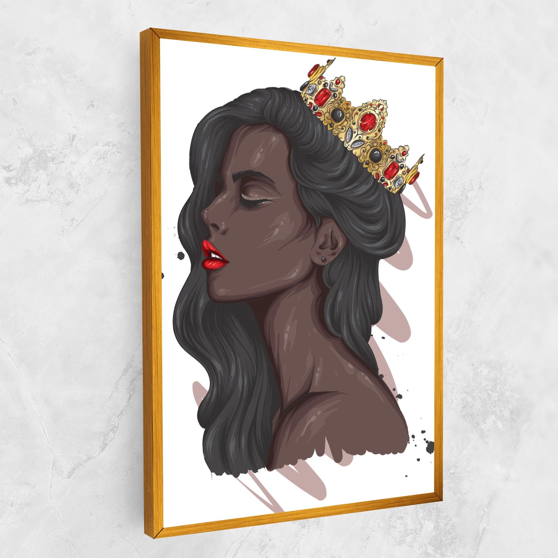 Black Woman With Crown mockup 1