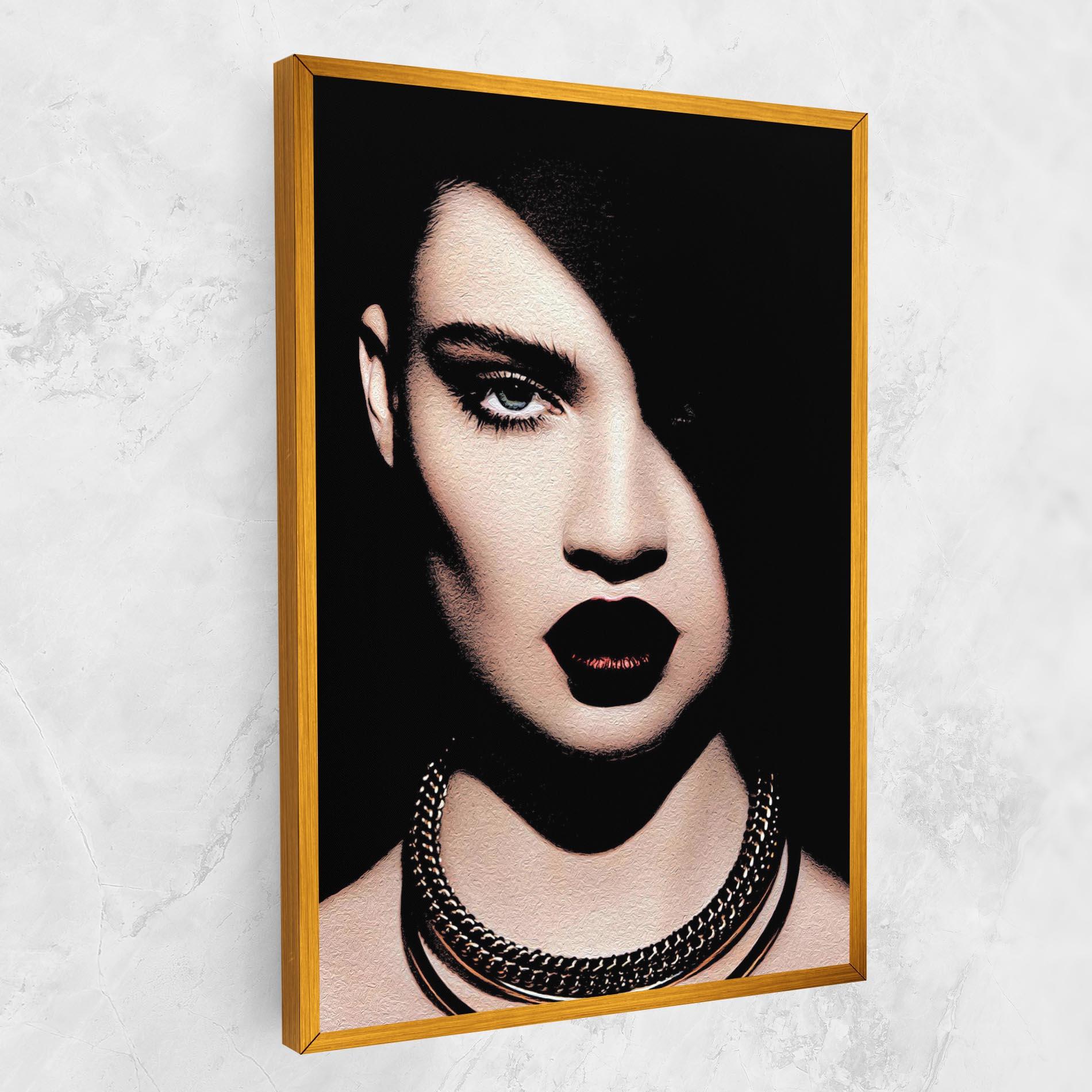 Leinwandbild Gold Necklace mockup 1