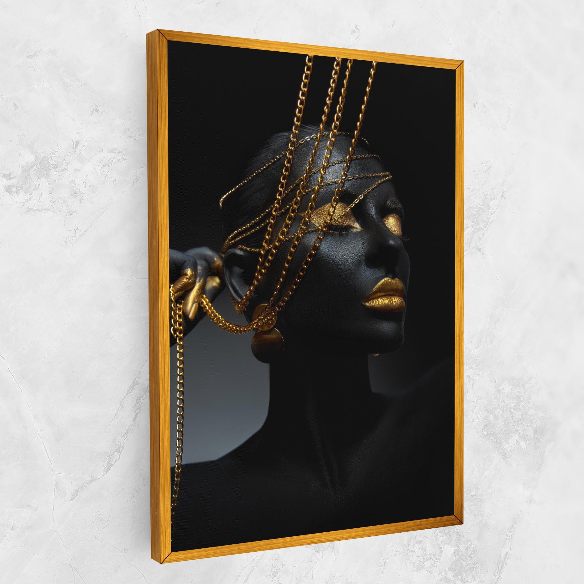 Leinwandbild Pretty Gold Chain mockup 1