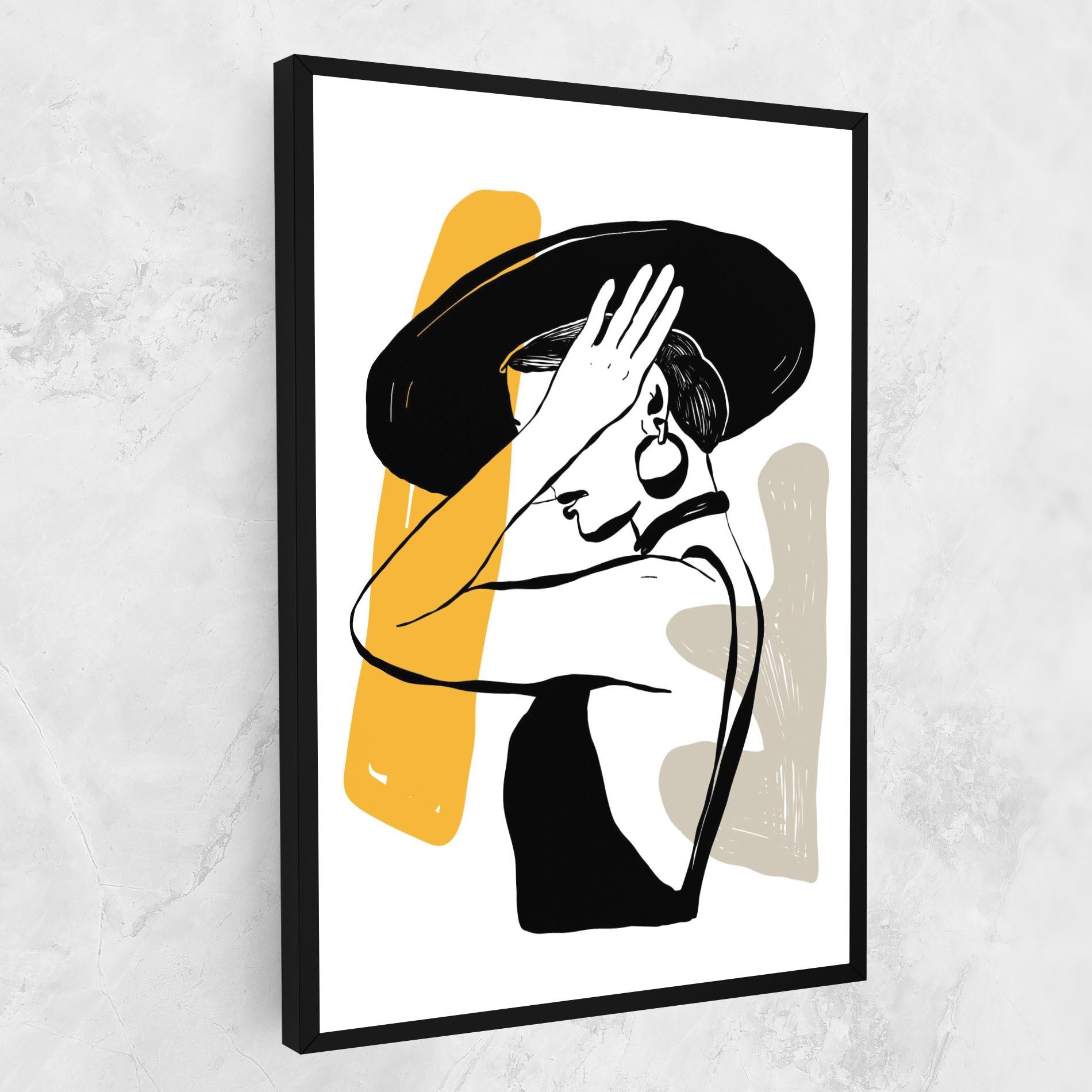 Leinwandbild Big Earring mockup 1