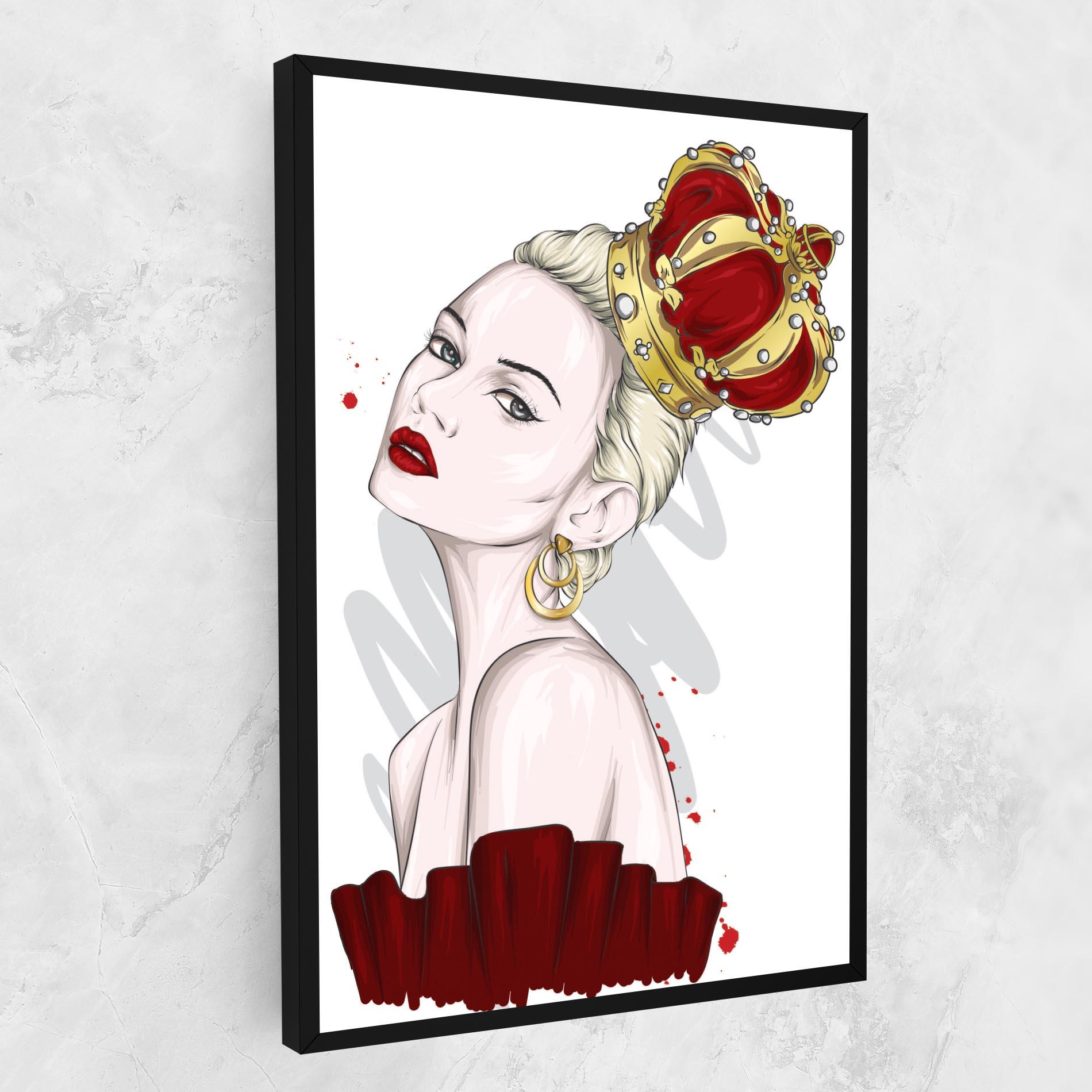 Leinwandbild Big Red Crown mockup 1