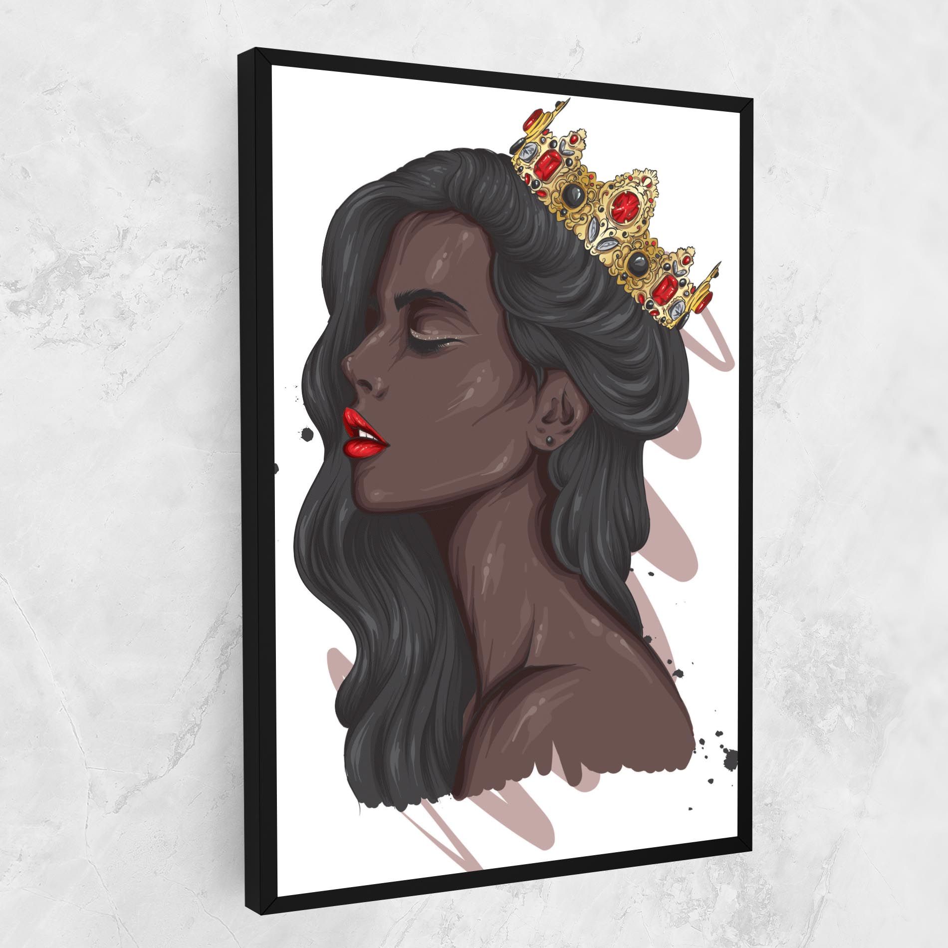 Black Woman With Crown mockup 1