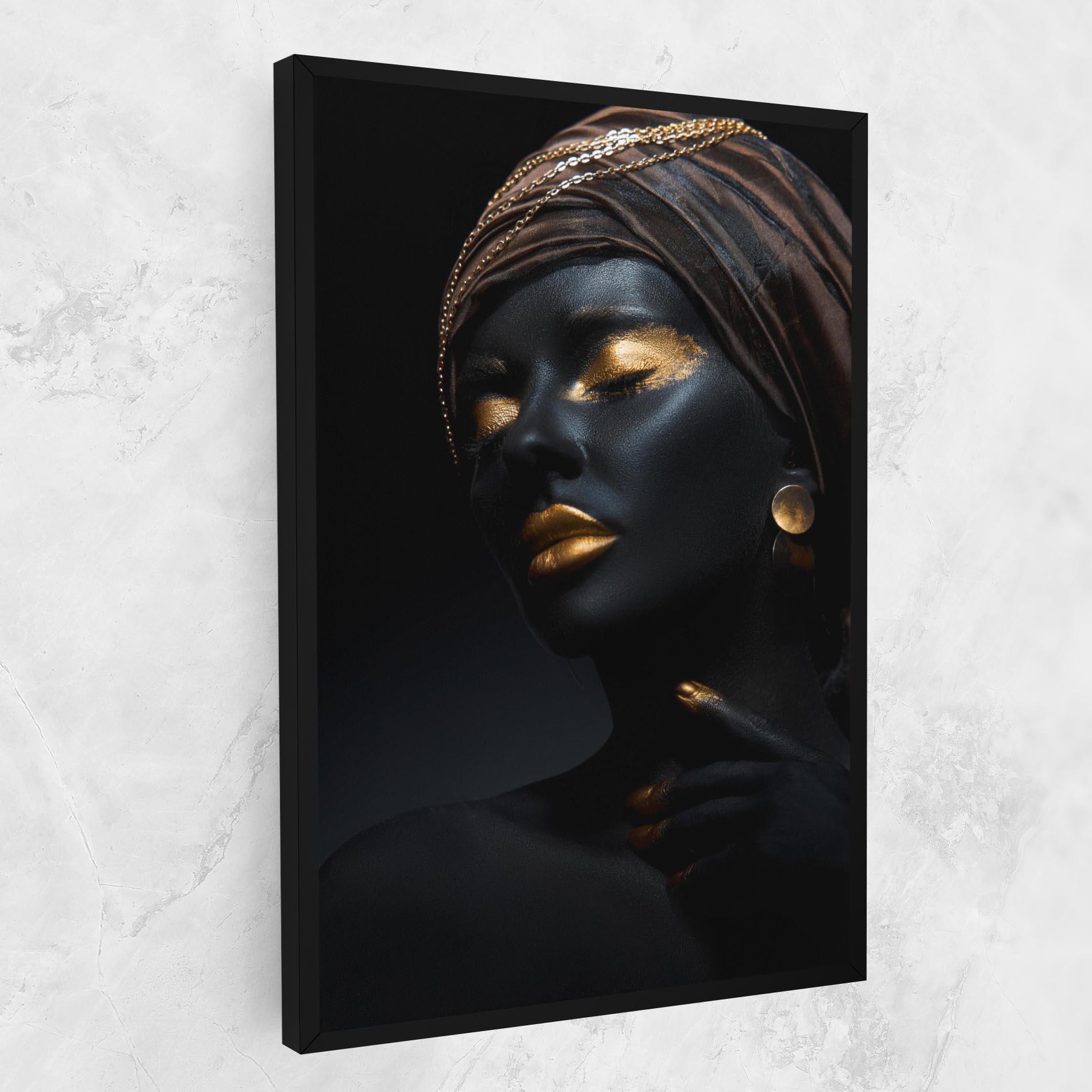 Leinwandbild Gold Accessory And Makeup mockup 1