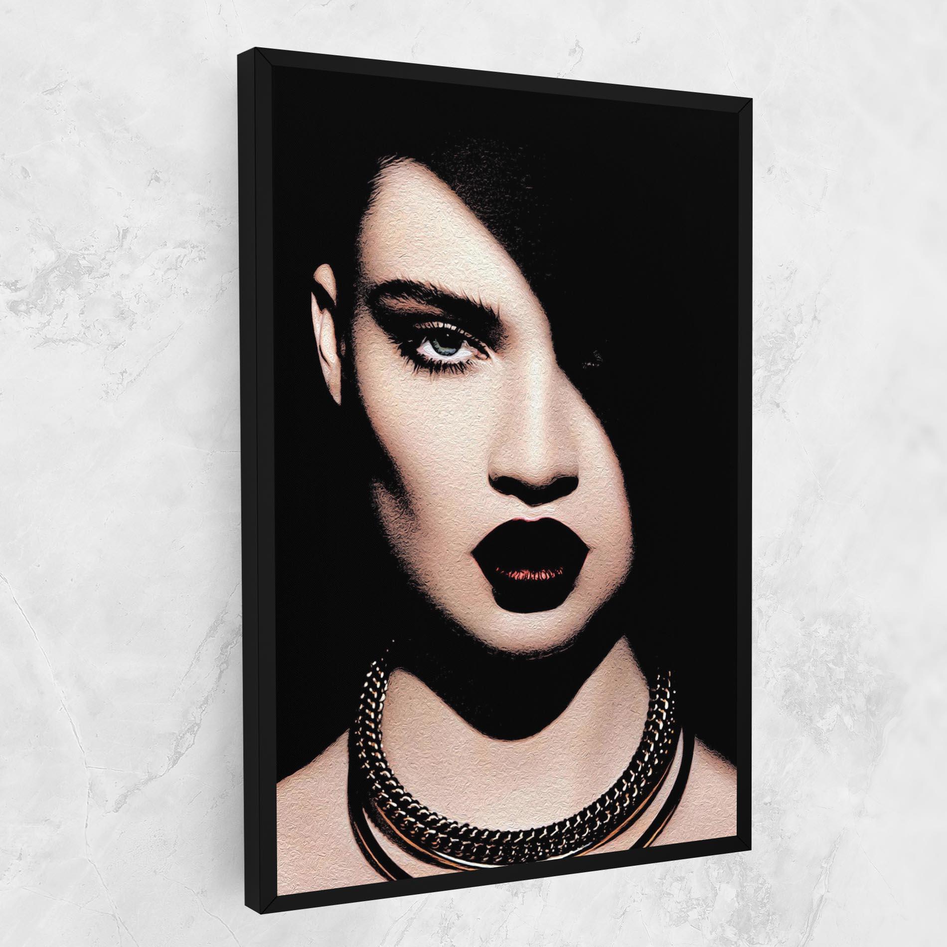 Leinwandbild Gold Necklace mockup 1