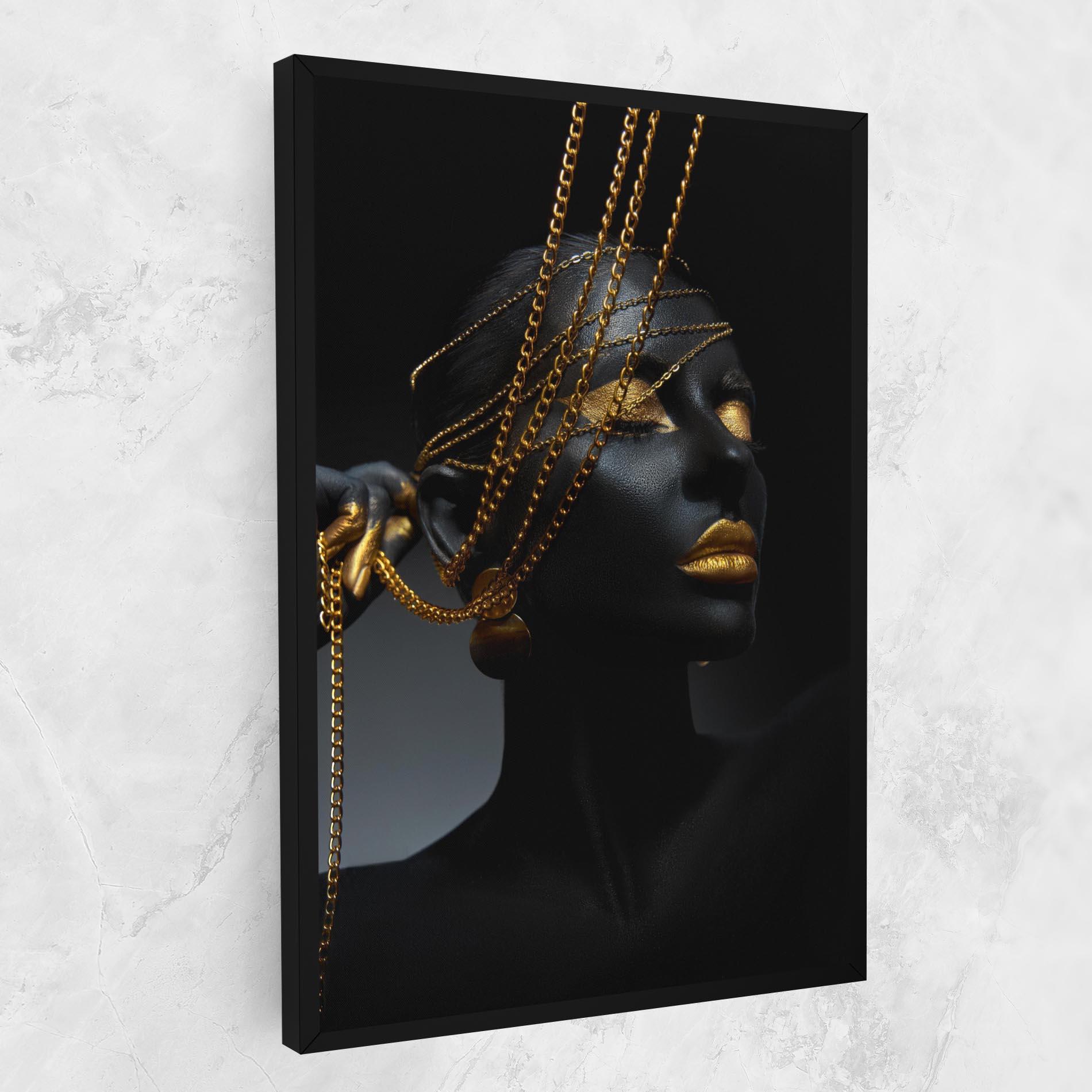 Leinwandbild Pretty Gold Chain mockup 1