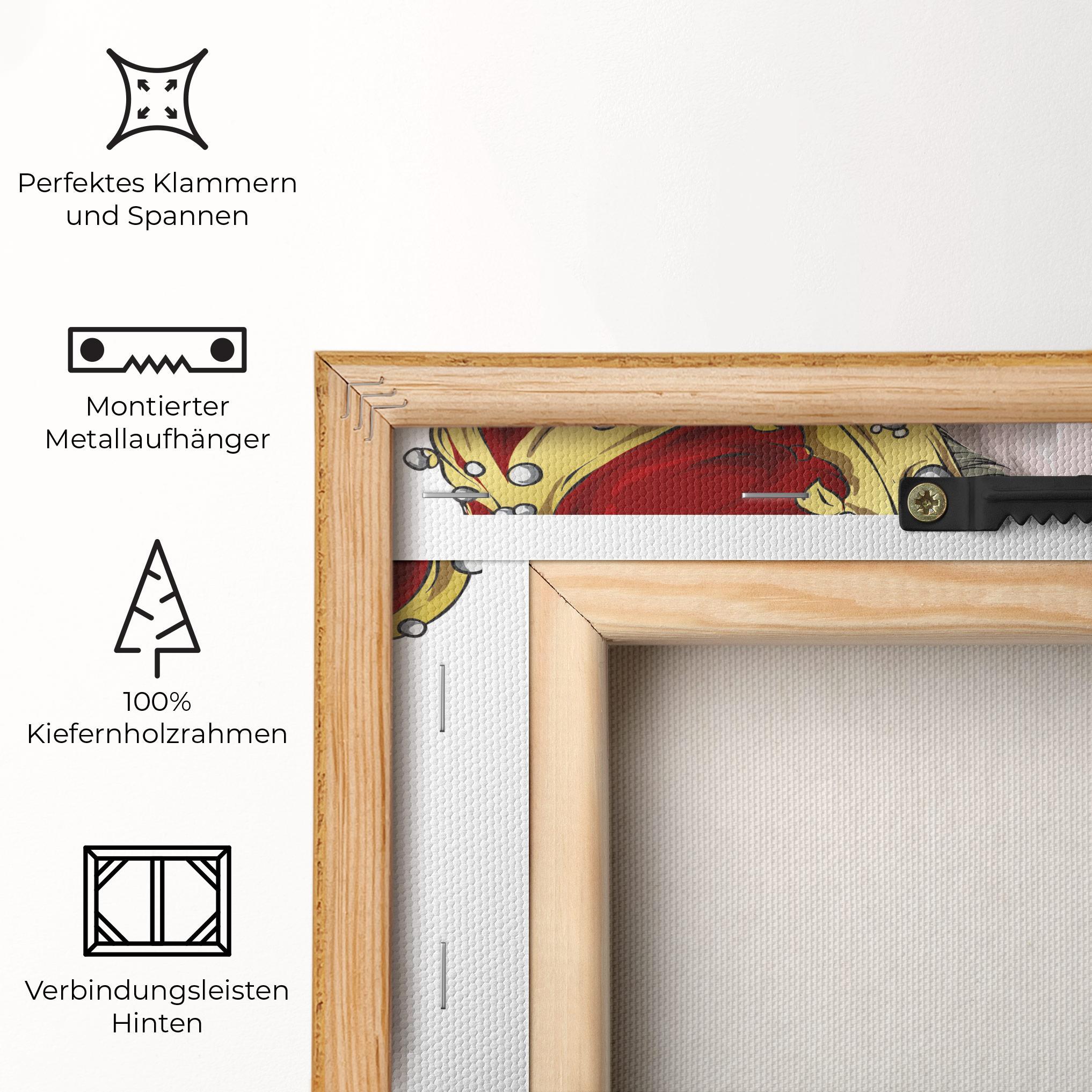 Leinwandbild Big Red Crown mockup 5