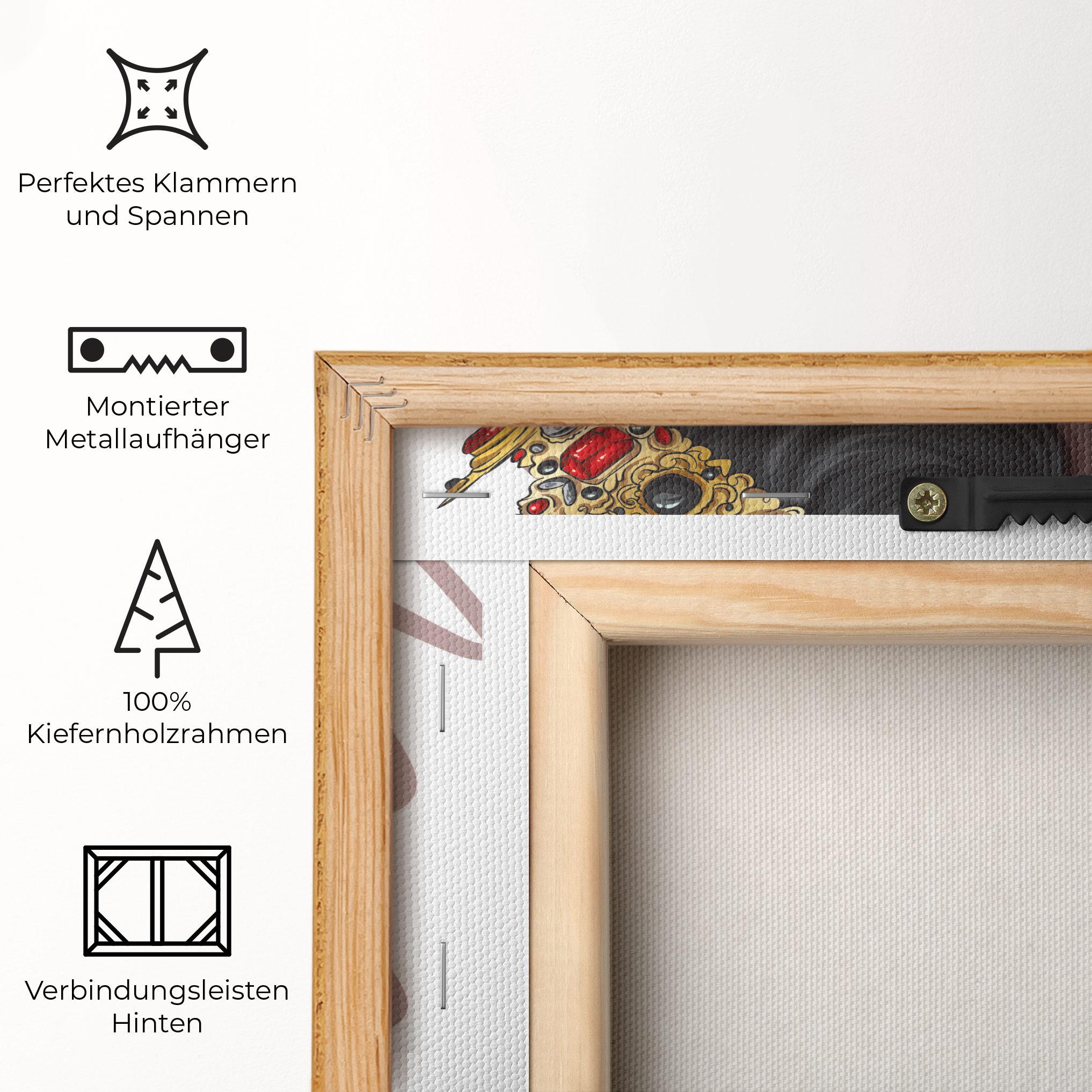 Leinwandbild Black Woman With Crown mockup 5