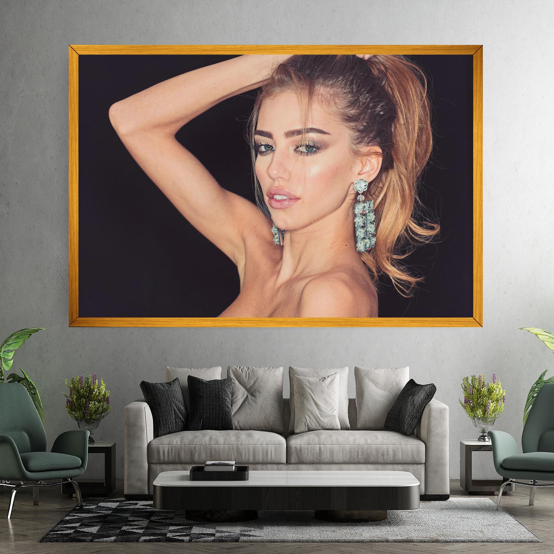 Flower Earrings mockup 7