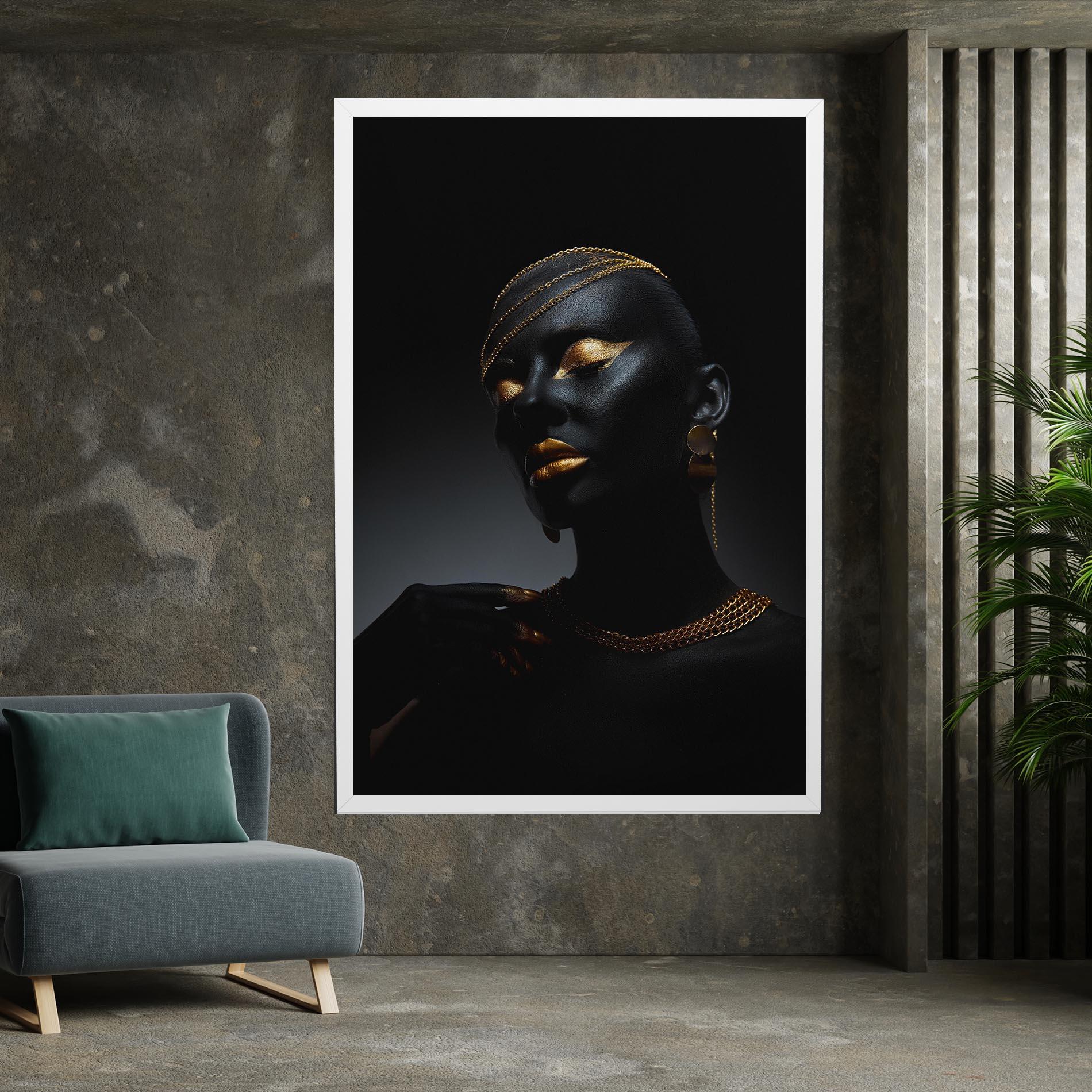 Leinwandbild Beauty Gold mockup 7