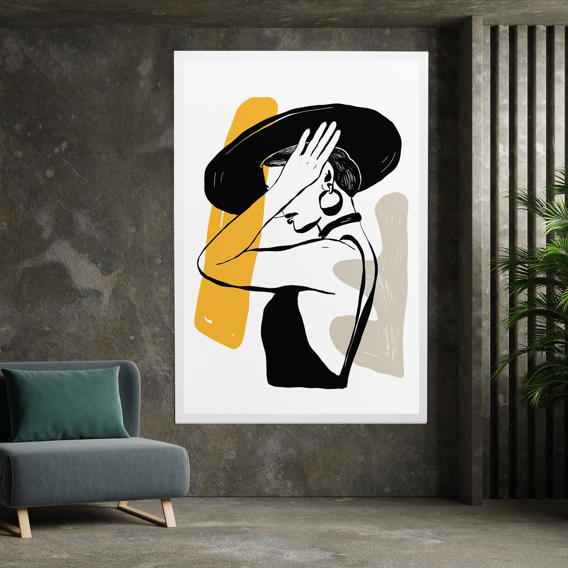 Leinwandbild Big Earring mockup 7