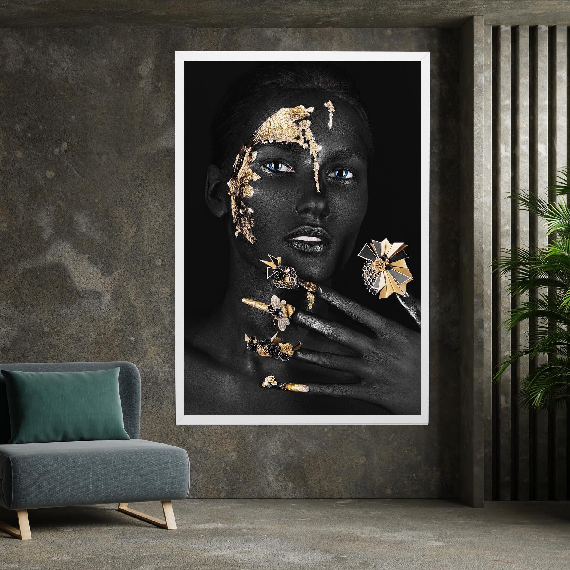 Leinwandbild Black Art Makeup mockup 7