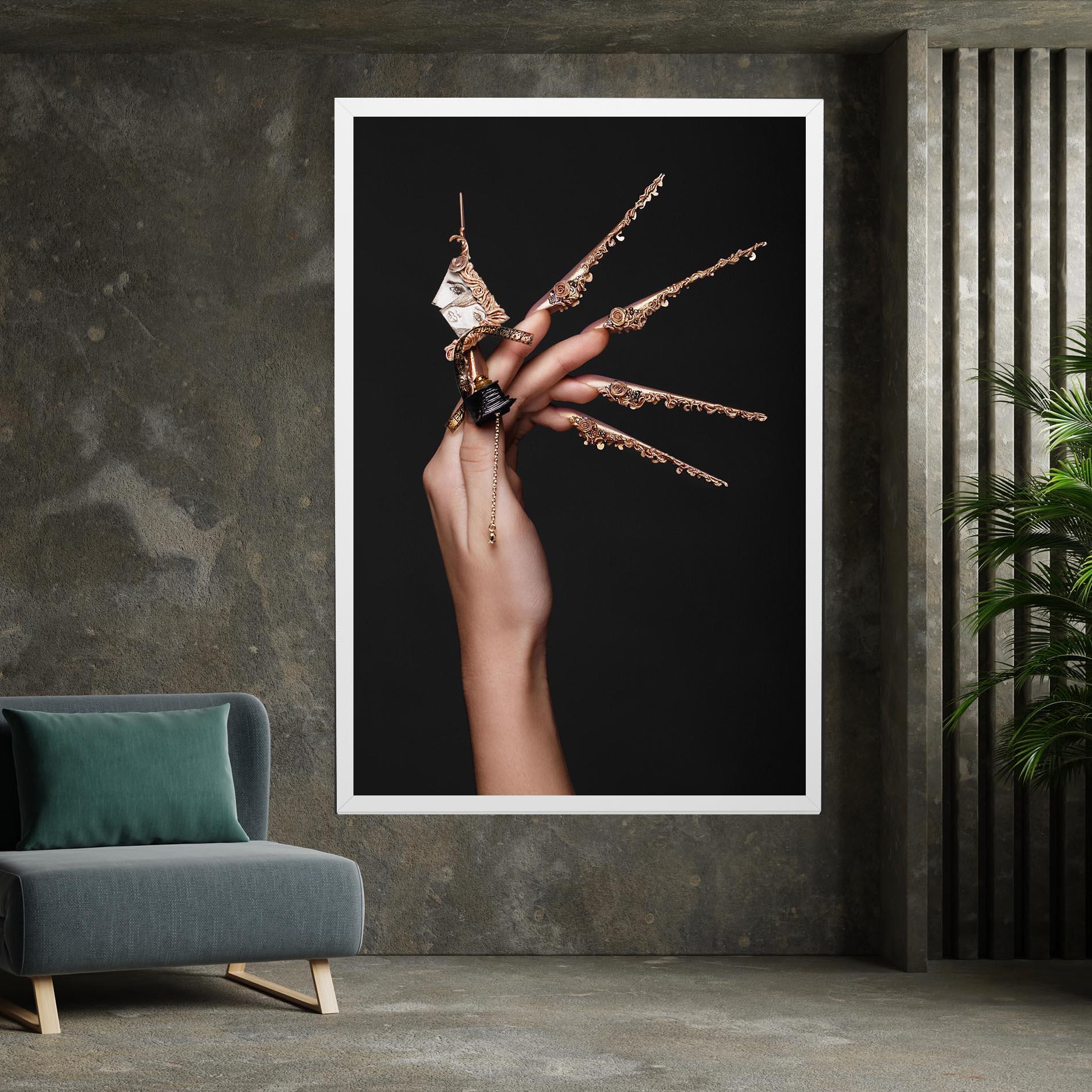 Leinwandbild Creative Design Nails mockup 7