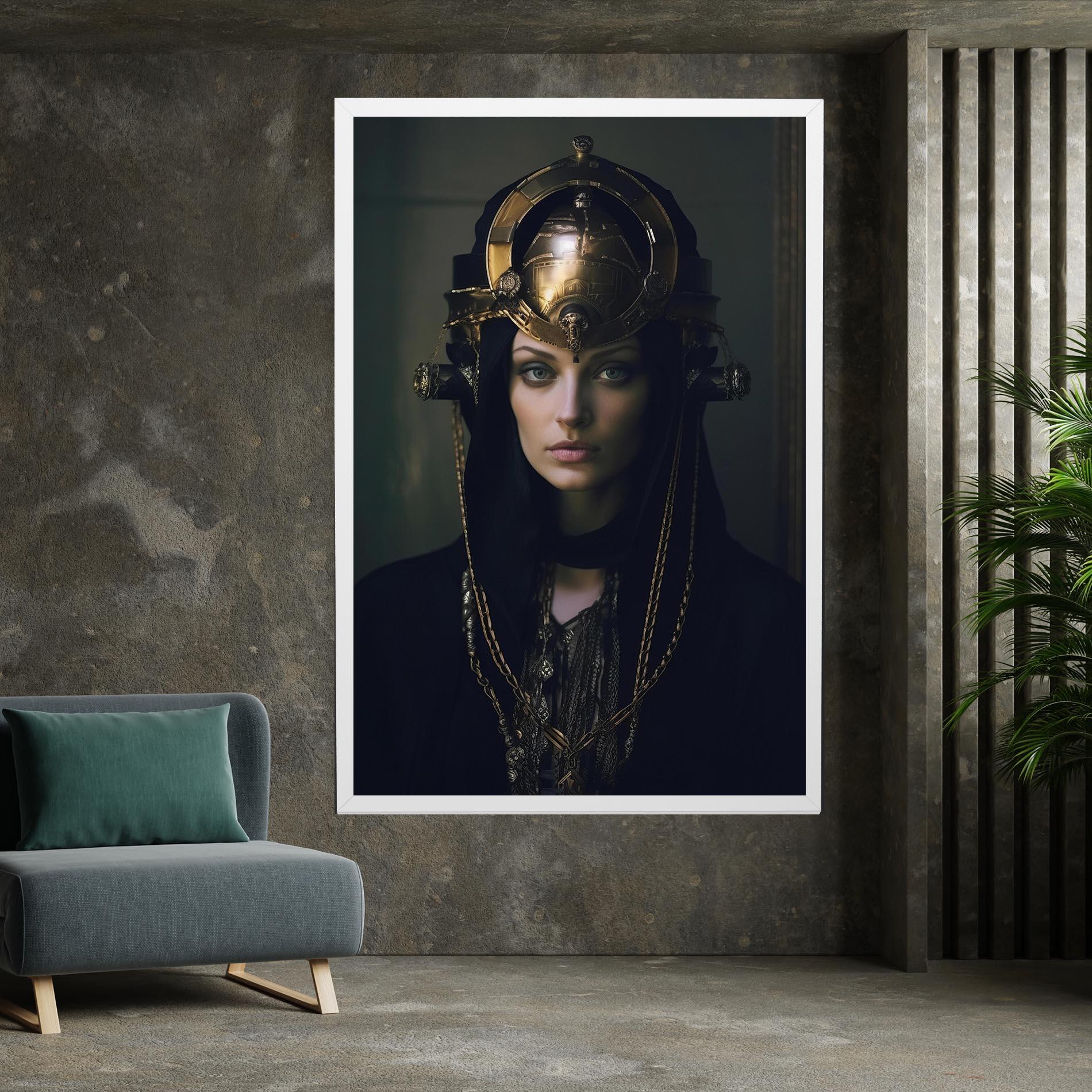 Leinwandbild Gold Headpiece mockup 7