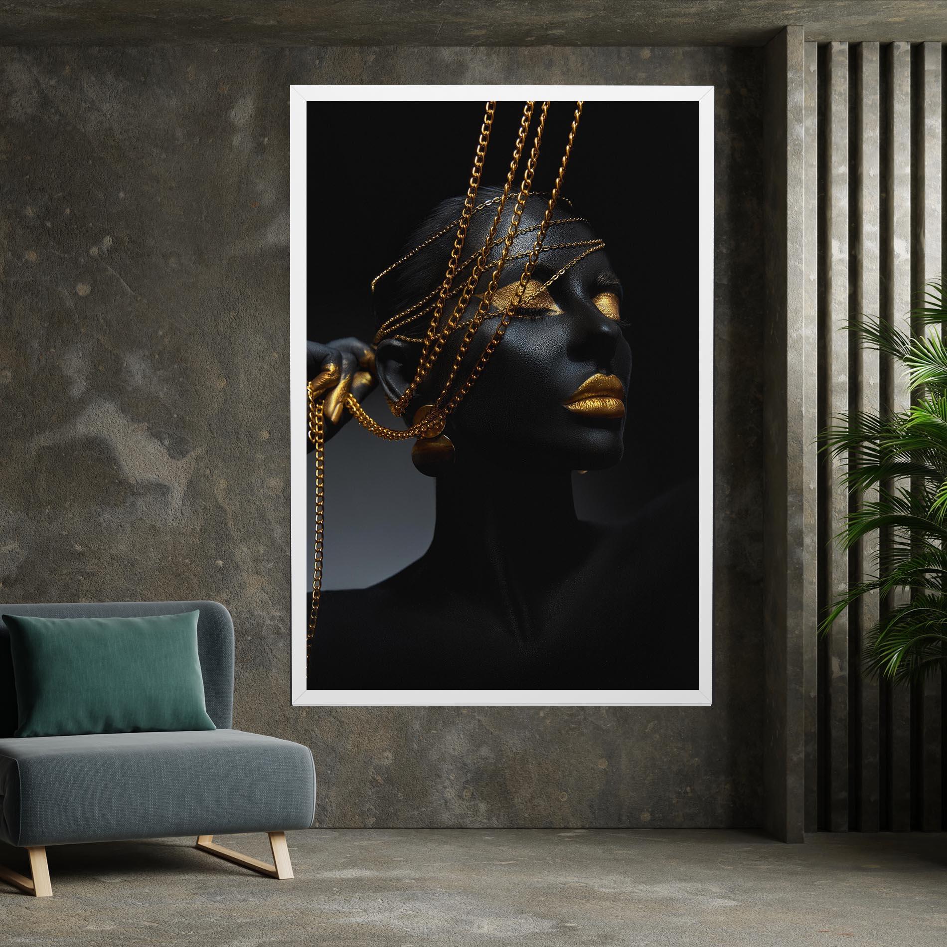 Leinwandbild Pretty Gold Chain mockup 7